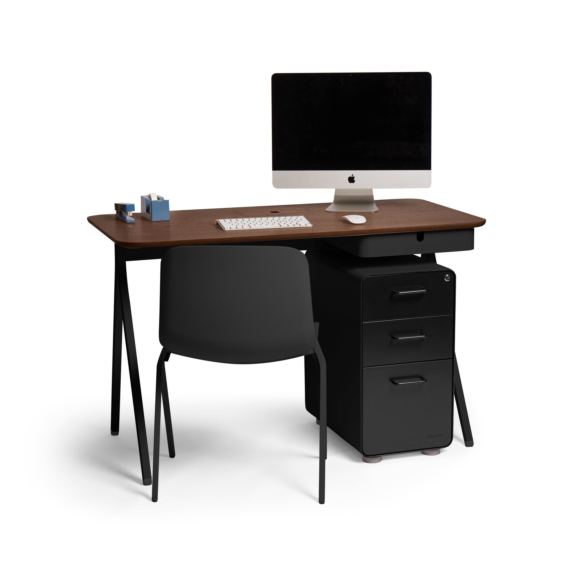 Key Desk 48 - Premium Office Desk with Durable Steel Frame, Spacious Work Surface for Home & Office Workspace - Perfect for Remote Work, Study, and Professional Environments