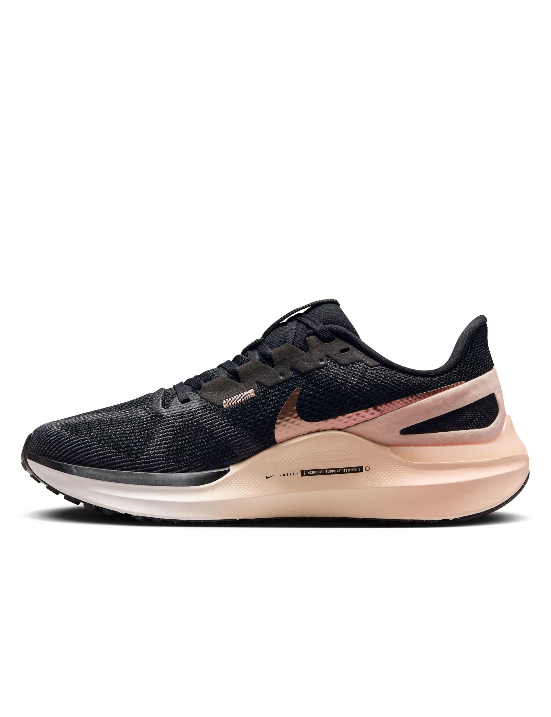 Structure 25 Running Shoes for Men & Women - Black/Crimson Tint/Anthracite/Metallic Red Bronze - Lightweight Athletic Sneakers for Jogging, Gym Workouts & Daily Wear