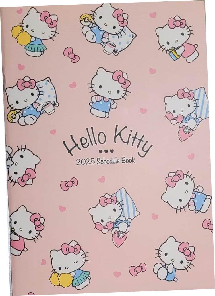2025 Kawaii Kitty Journal Planner - A5 Daily Schedule Book & Organizer for School, Work, and Personal Use | Cute Cat Design for Students and Professionals