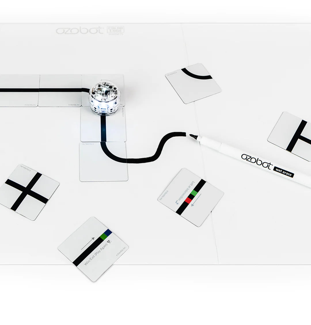 Ozobot Color Code Magnets Base Kit - STEM Learning Coding Robot for Kids | Perfect for Classroom Activities & Home Education