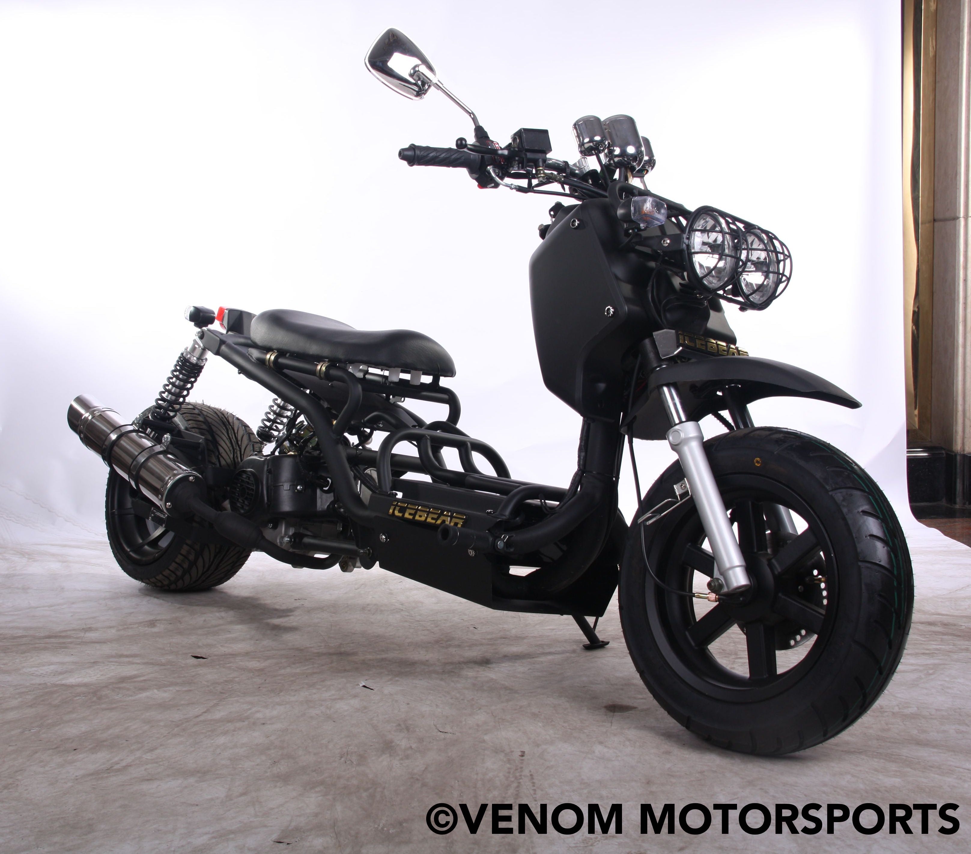 50cc Maddog Scooter - 1st Generation Automatic Transmission Moped for Adults | Commuting, Campus Riding & Urban Transportation