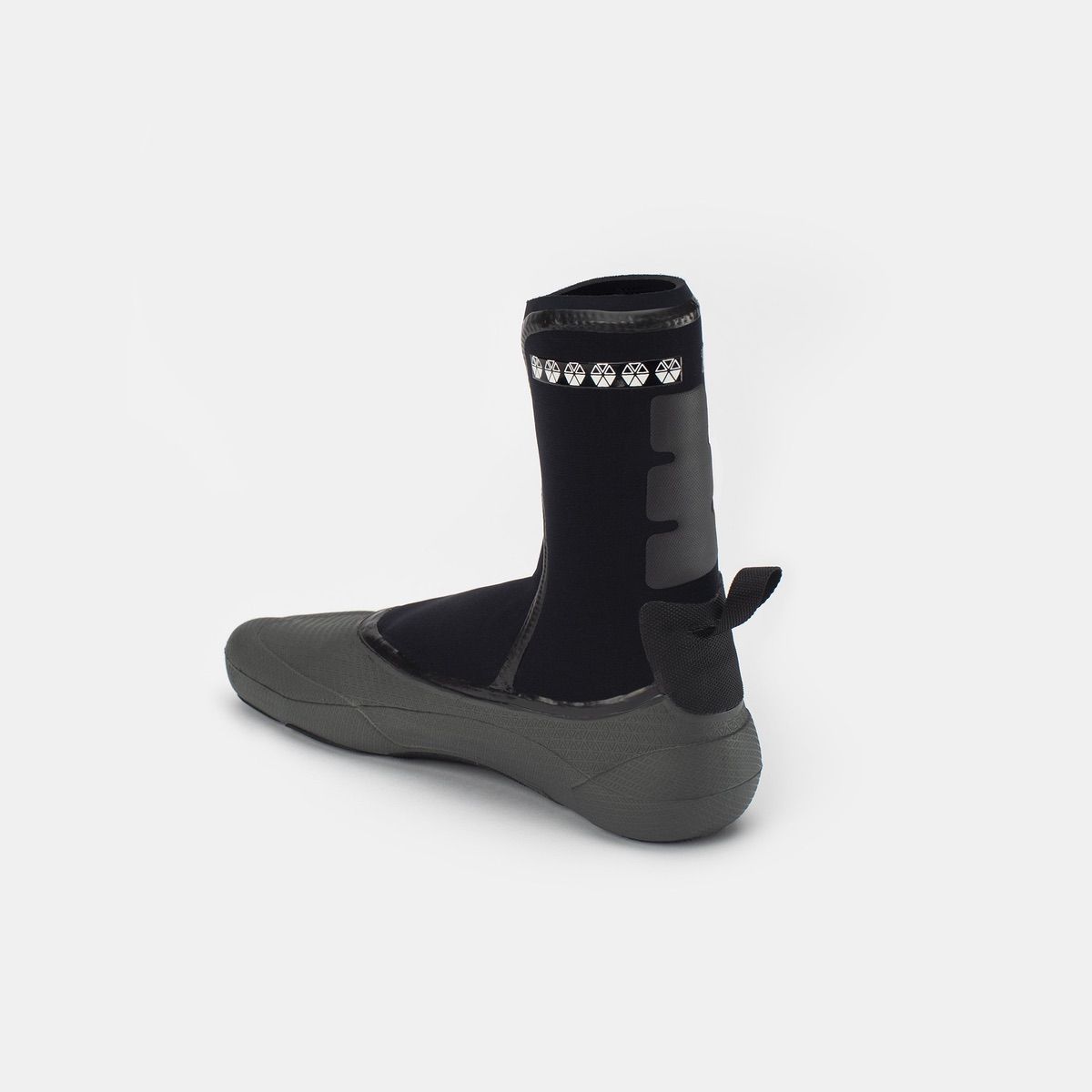 5mm SOLITE Neoprene Booties for Men & Women - Black/Grey Wetsuit Socks with Heat Booster - Perfect for Surfing, Diving & Cold Water Activities