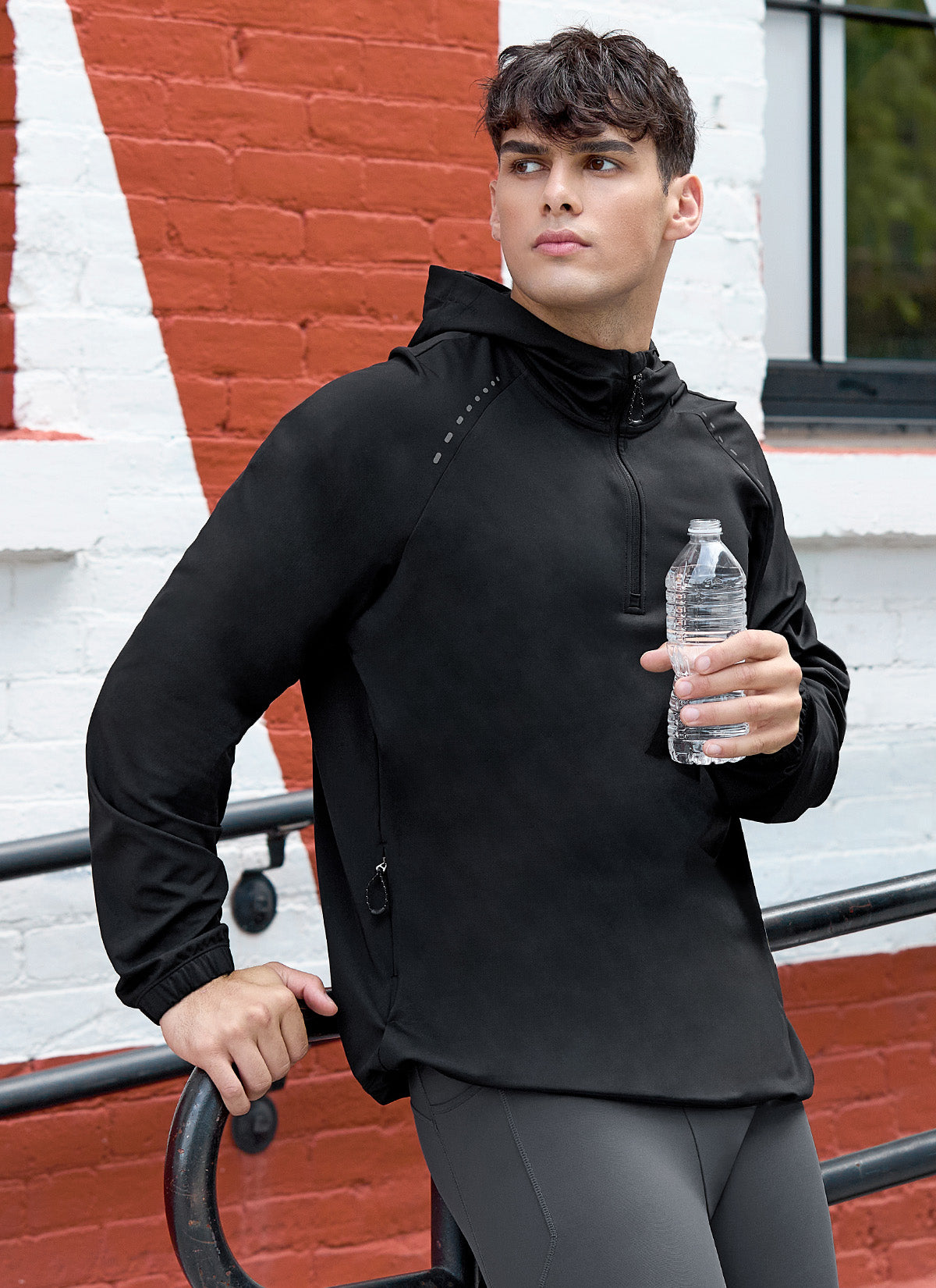 Men's Lightweight Hooded Windbreaker Jacket - Waterproof & Breathable Outdoor Running Hiking Travel Raincoat - Perfect for Jogging, Camping, and Daily Wear