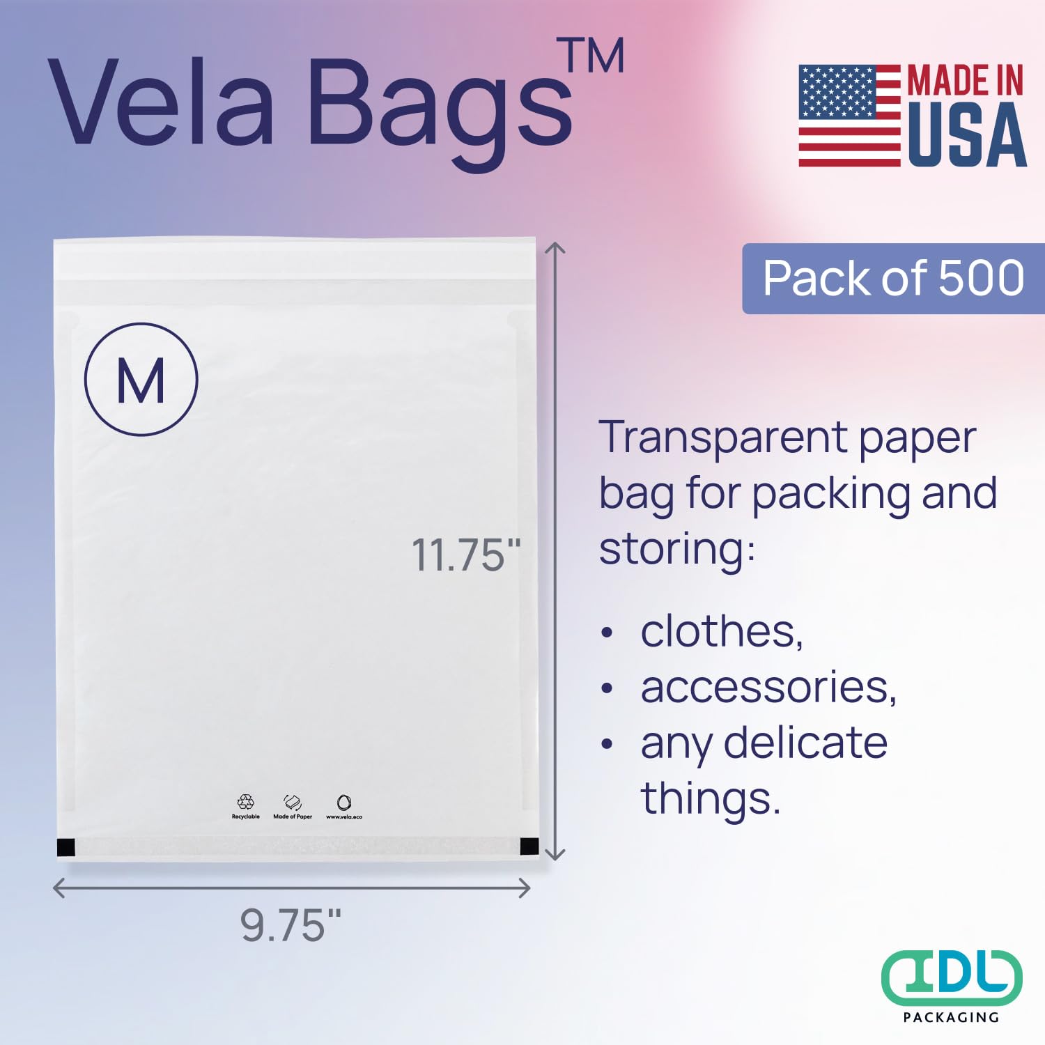IDL Packaging Vela™ 9.75