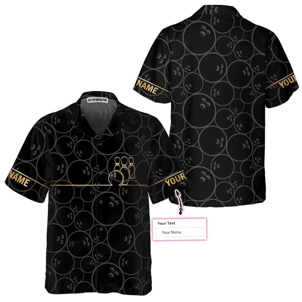 Custom Personalized Bowling Shirts with Names for Men & Women - Stylish Hawaiian Bowling Shirts - Perfect for Bowling Leagues, Team Uniforms & Casual Wear