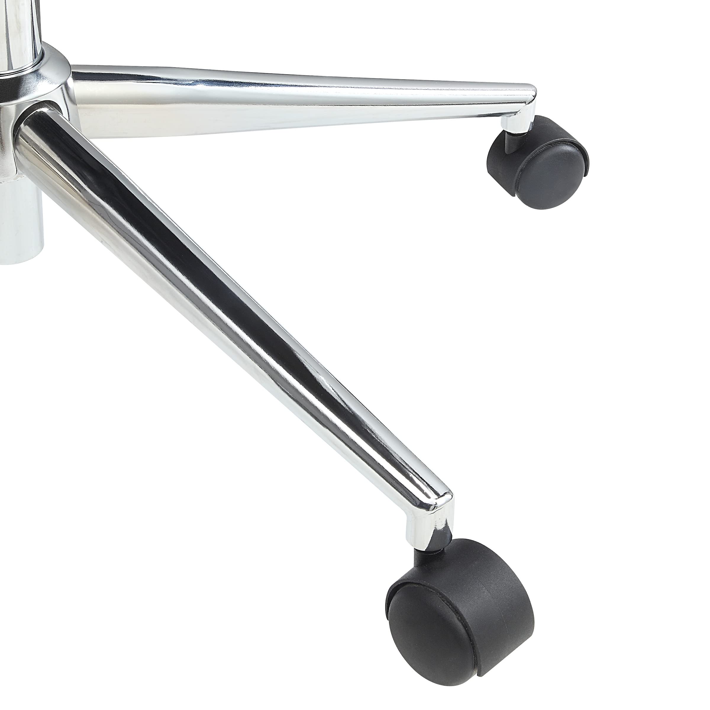 Office Star Antimicrobial High-Back Adjustable Manager's Office Chair with Chrome Base & Dillon Steel Fabric - Ergonomic Desk Chair for Home & Professional Workspaces