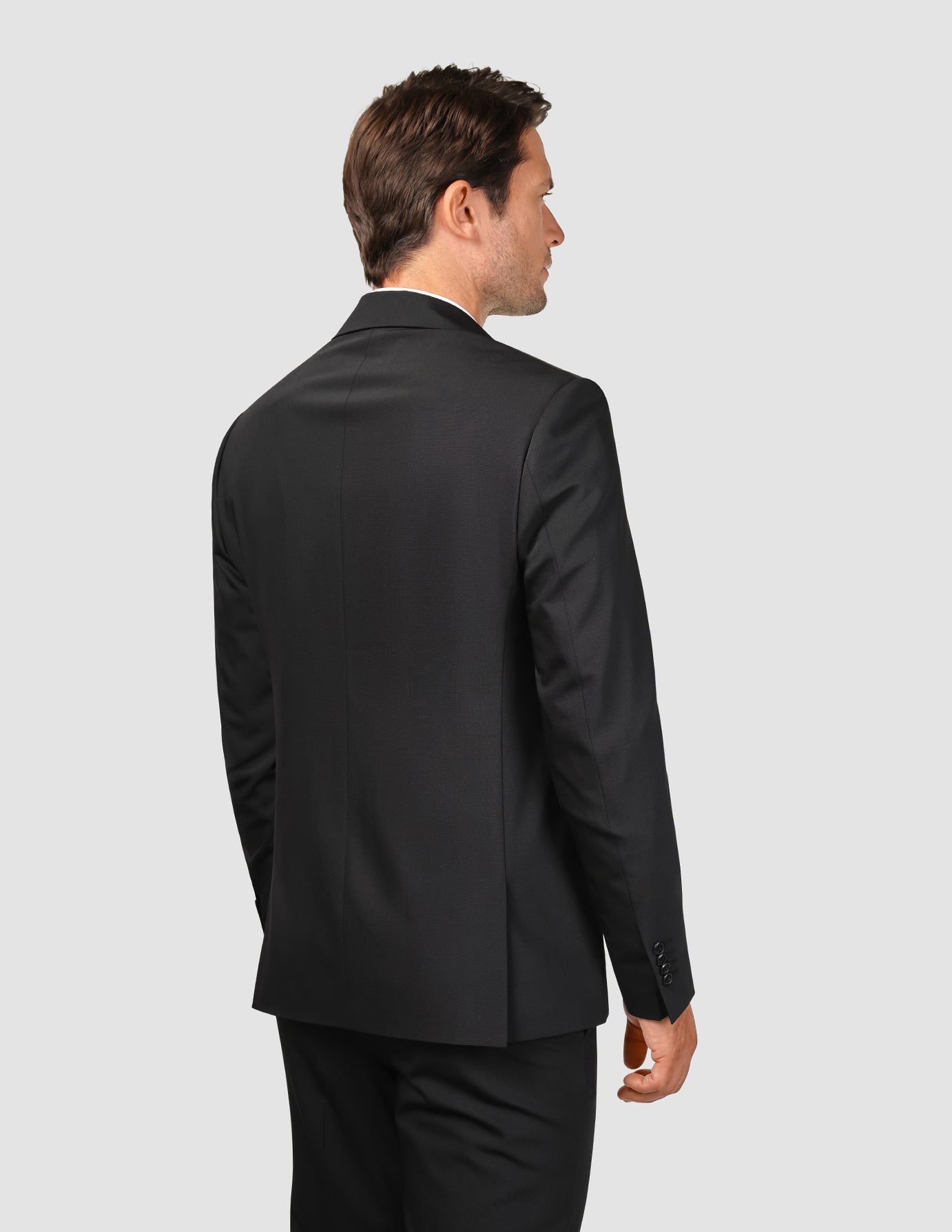 Premium Tech Wool Suit for Men - Slim Fit Business Blazer & Dress Pants Set in Classic Black | Perfect for Office Wear, Formal Events & Professional Meetings