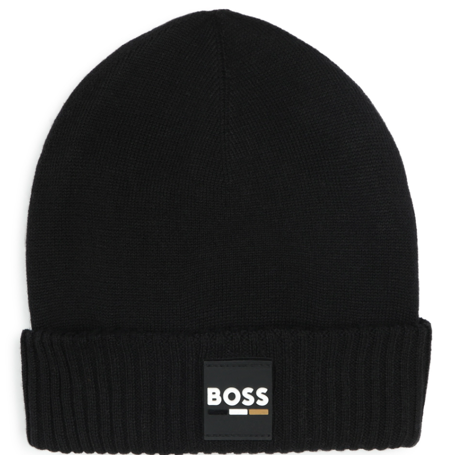 HUGO BOSS Men's Premium Cashmere Beanie Winter Hat - Soft & Warm Knit Cap for Cold Weather (T2 T3) | Perfect for Skiing, Snowboarding & Outdoor Activities