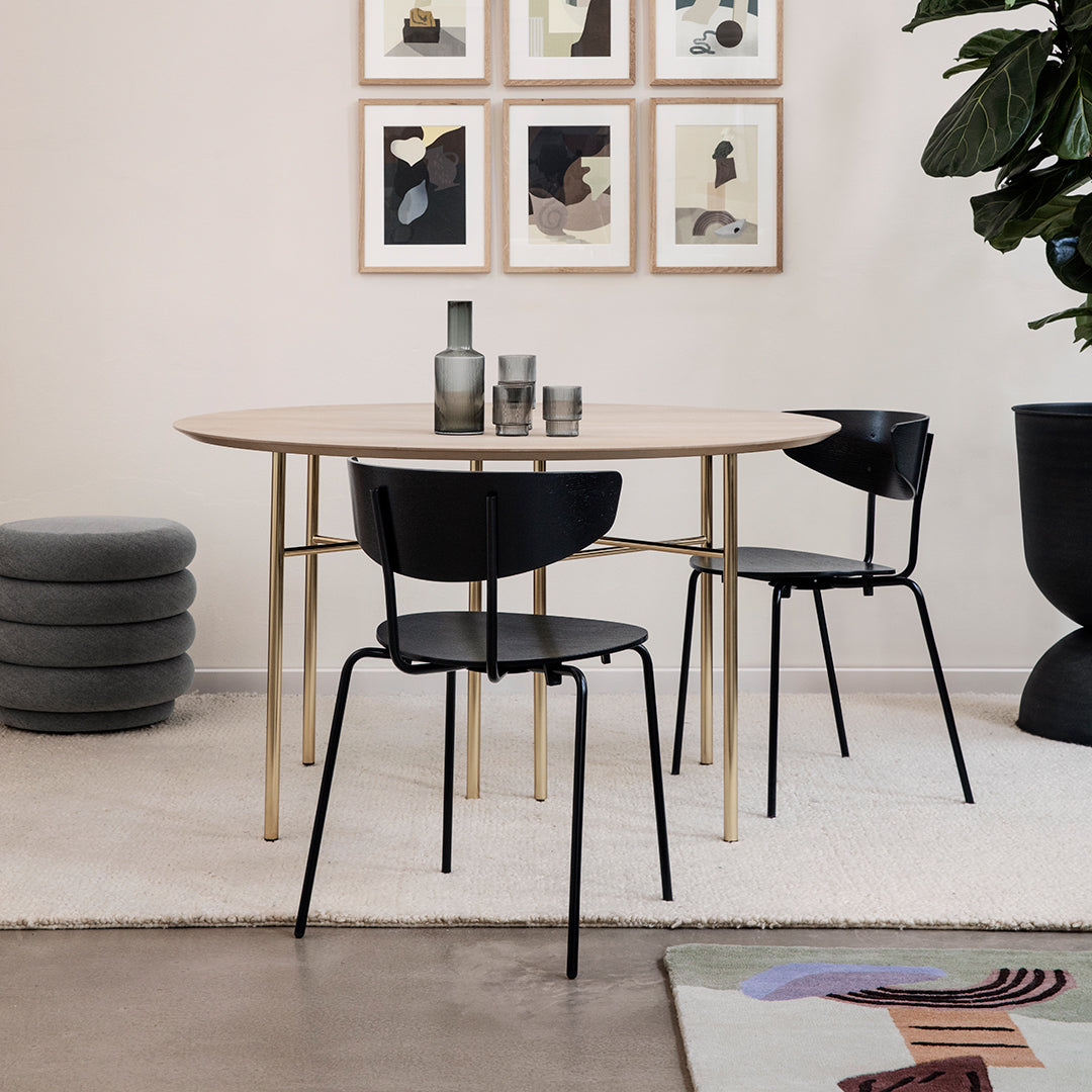 Ferm Living Herman Chair - Modern Scandinavian Dining Chair for Home & Office - Perfect for Kitchen, Dining Room, and Workspace
