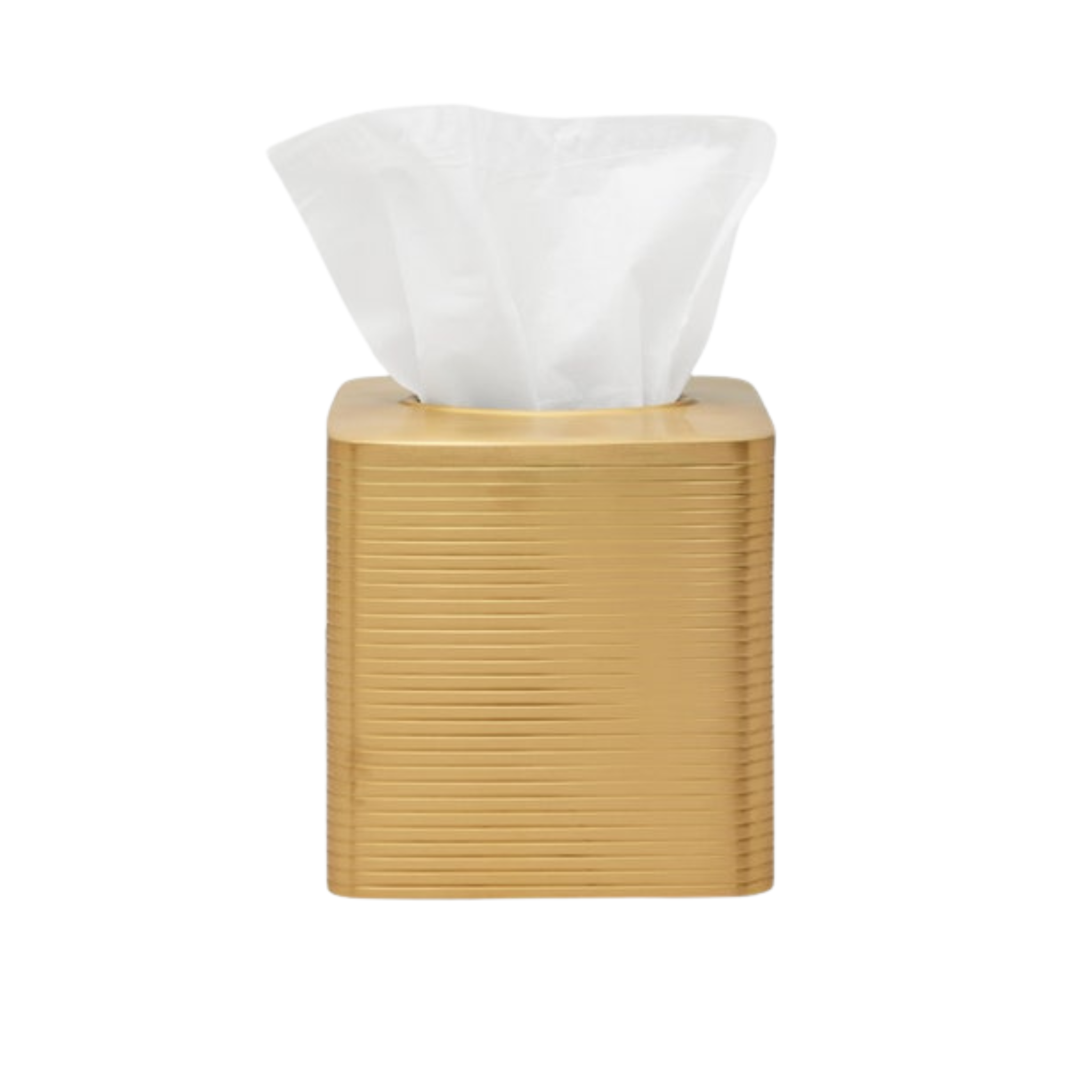 Elegant Adelaide Matte Gold Tissue Box Cover - Premium Home Decor for Living Room, Bedroom & Office | Stylish & Functional Tissue Holder
