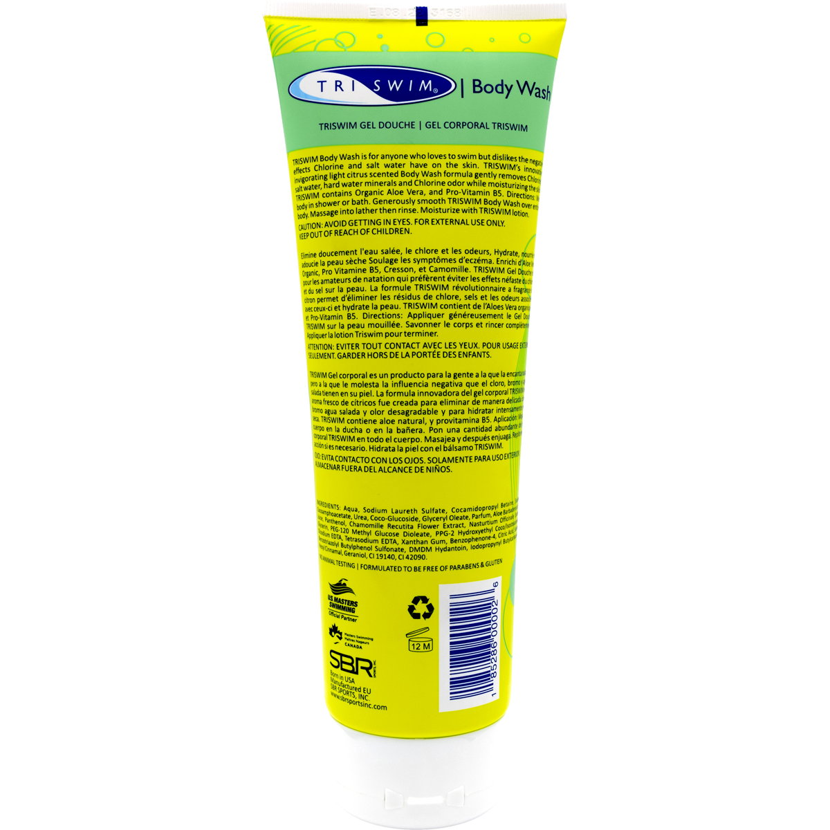Natural Body Wash for Men & Women - 8.5 oz | Hydrating & Moisturizing Shower Gel with Aloe Vera | Perfect for Daily Use, Travel & Gym