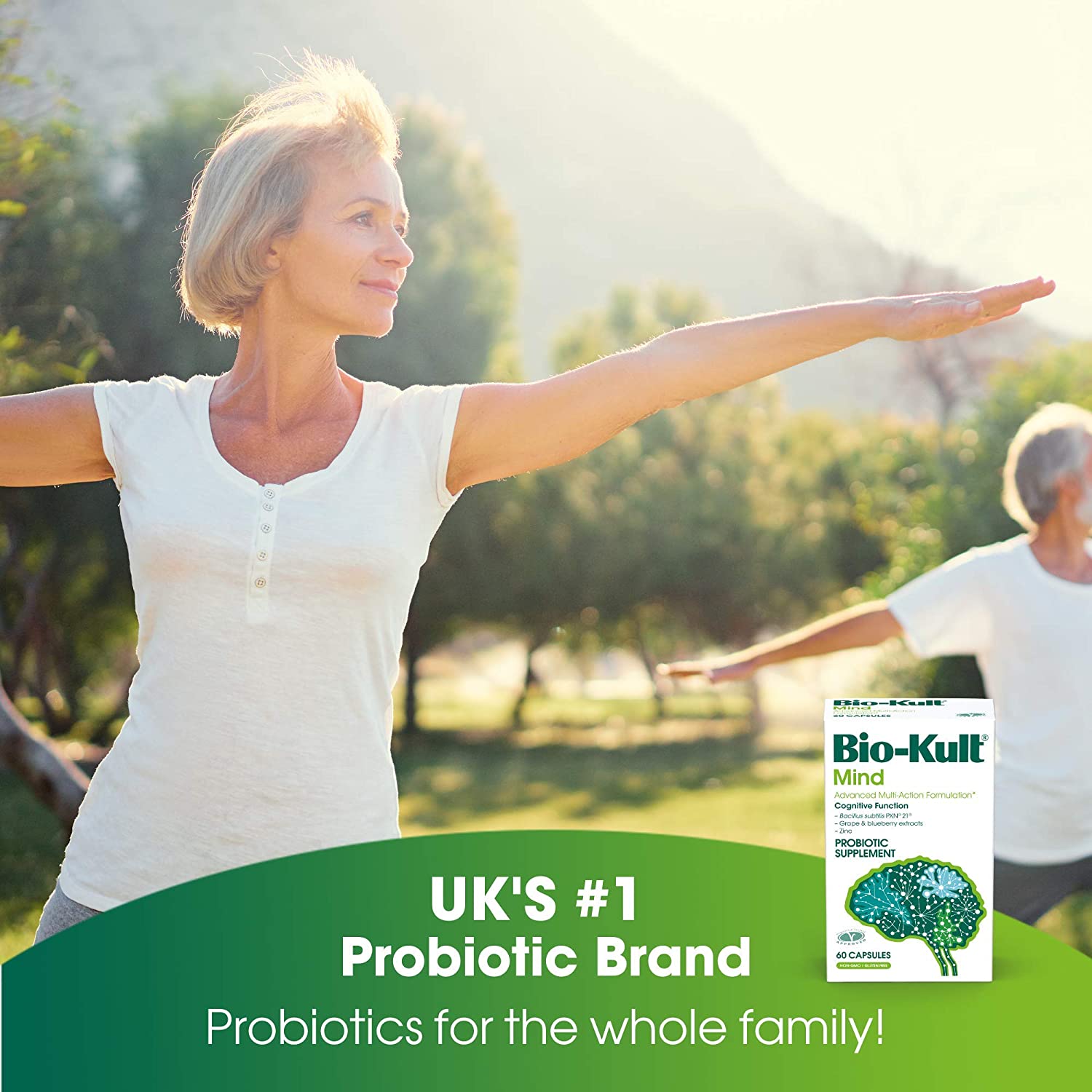 Bio Kult Mind 60 Capsules - Probiotic Supplement for Mental Clarity & Cognitive Support - Supports Memory, Focus & Stress Relief - Perfect for Students, Professionals & Busy Lifestyles