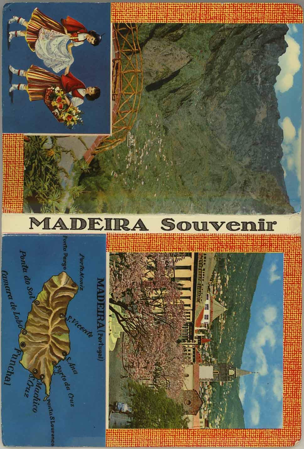 Vintage 1968 Madeira Island Portugal Travel Souvenir Photo Album - Perfect for Scrapbooking & Memory Preservation
