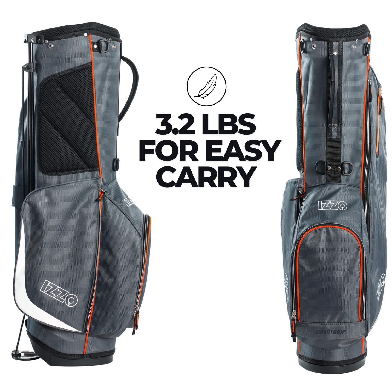 Ultra Lightweight Golf Stand Bag - IZZO Premium Carry Golf Bag for Men & Women - Perfect for Walking the Course, Range Practice & Travel