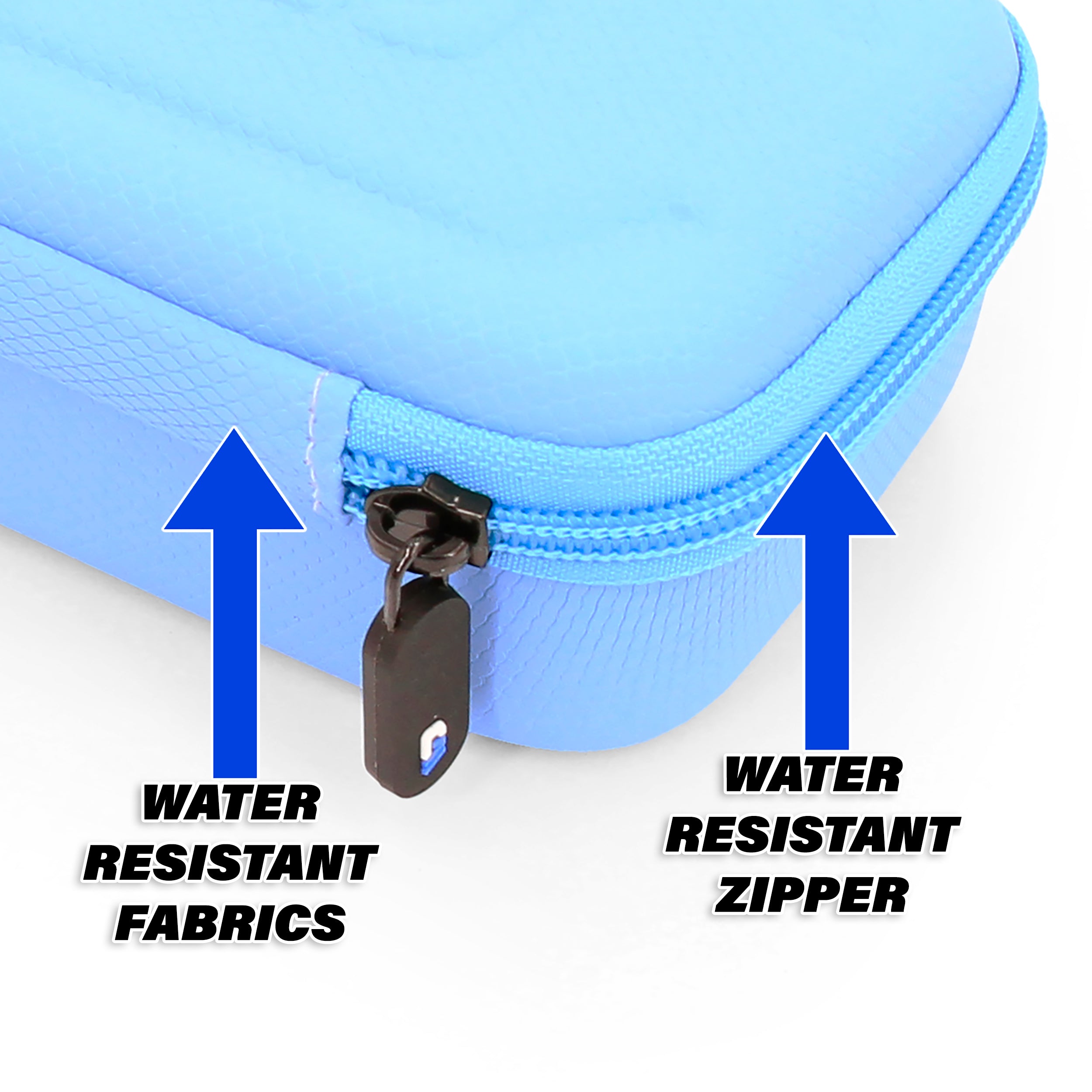 CASEMATIX Protective Carry Case for Moonbird & Moonbuddy Meditation Device - Light Blue Travel Pouch with USB-C Cable Storage | Perfect for Meditation, Yoga, and Stress Relief On-The-Go
