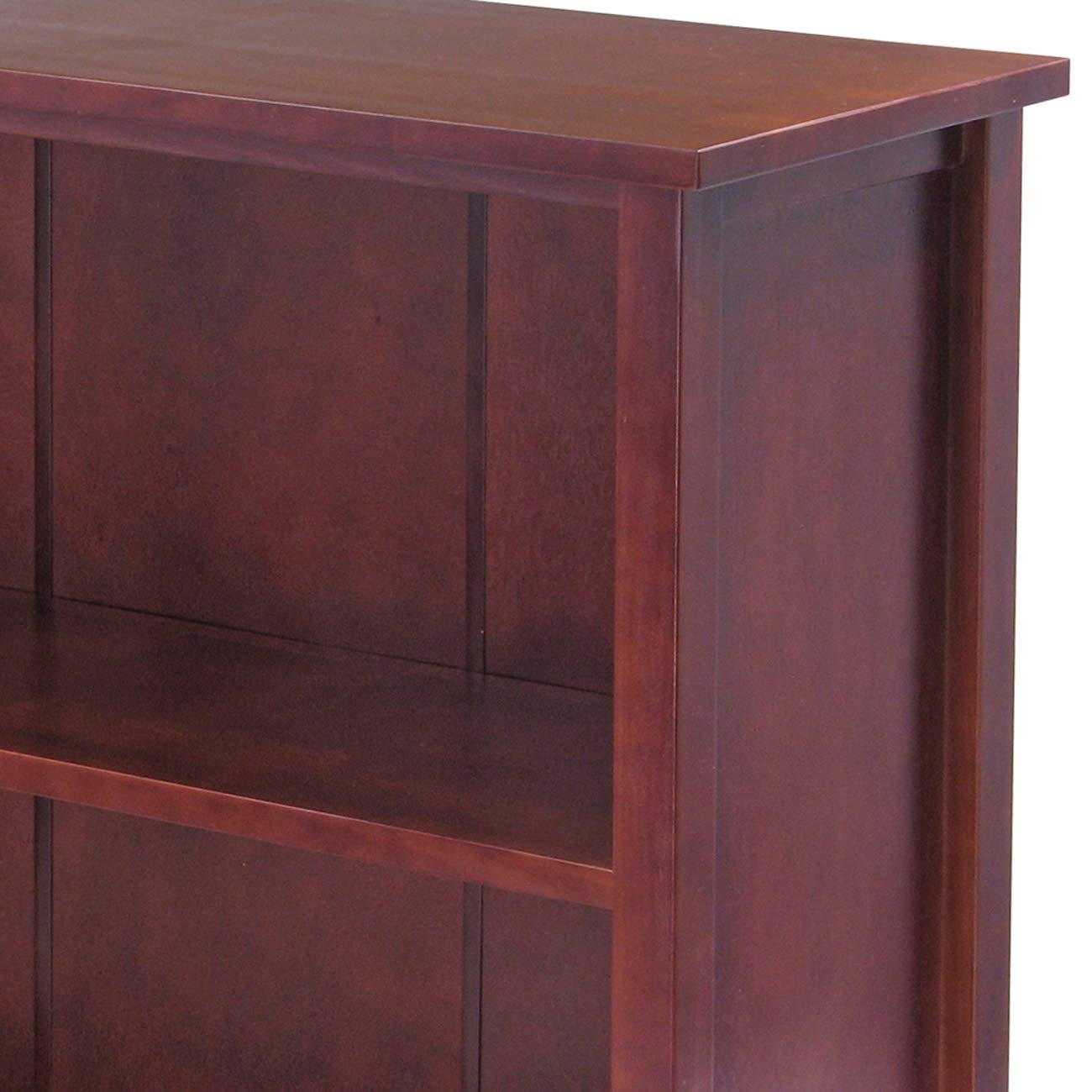Winsome Verona 6-Shelf Small Storage Organizer in Walnut/Beige - Perfect for Bedroom, Bathroom, and Office Organization