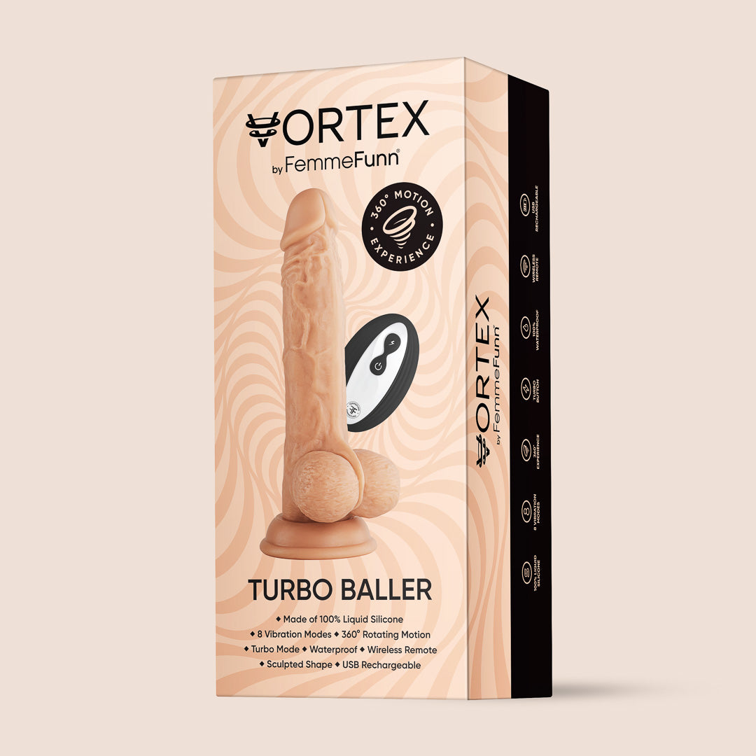 Femme Funn Wireless Turbo Baller - 360° Gyrating Motion & Powerful Vibration for Ultimate Pleasure | Perfect for Couples Play & Solo Sensual Exploration