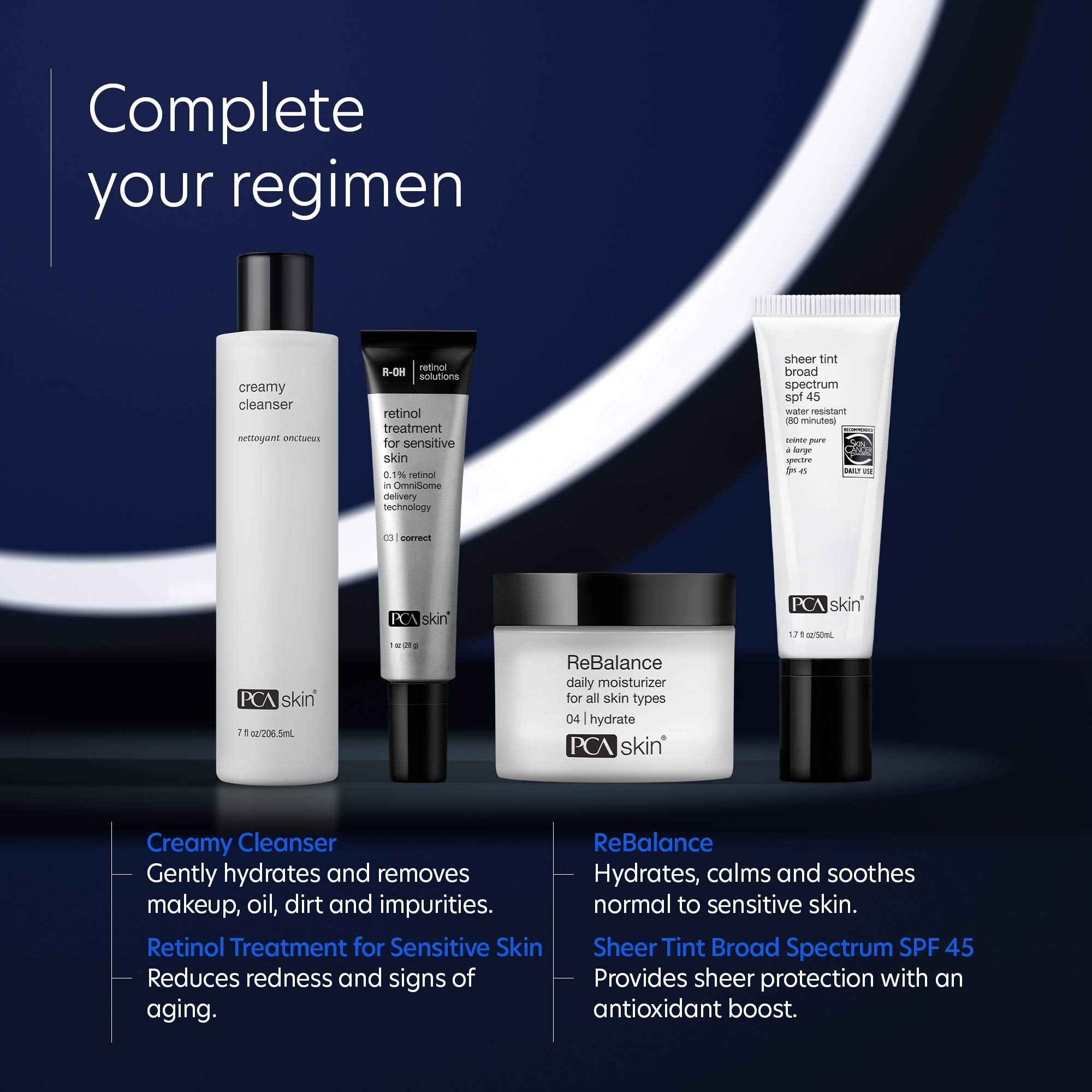 PCA SKIN Retinol Treatment for Sensitive Skin - Anti-Aging Cream for Fine Lines & Wrinkles, 1 fl oz | Gentle Night Serum for Dry & Mature Skin | Perfect for Evening Skincare Routine