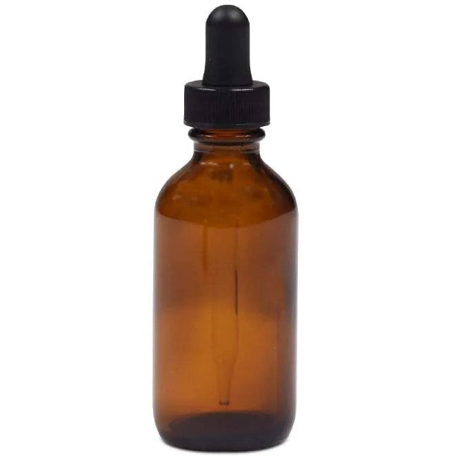 Amber Glass Dropper Bottles 1oz (30ml) - Essential Oil Bottles with Glass Dropper & Black Cap - Perfect for DIY Essential Oils, Aromatherapy, and Skincare Products