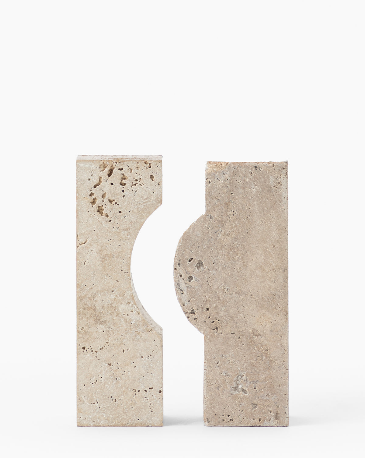 Natural Travertine Stone Home Decor - Elegant Handcrafted Vase, Bowl, or Sculpture for Living Room, Office, and Garden Decor