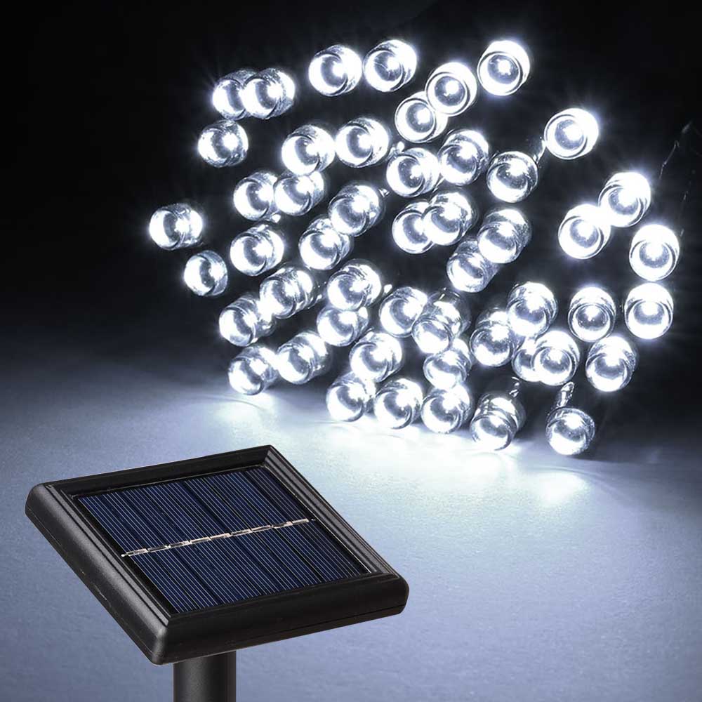 TheLAShop 37ft Solar String Lights Outdoor Waterproof - Weatherproof Fairy Lights for Garden, Patio, Backyard, and Wedding Decorations