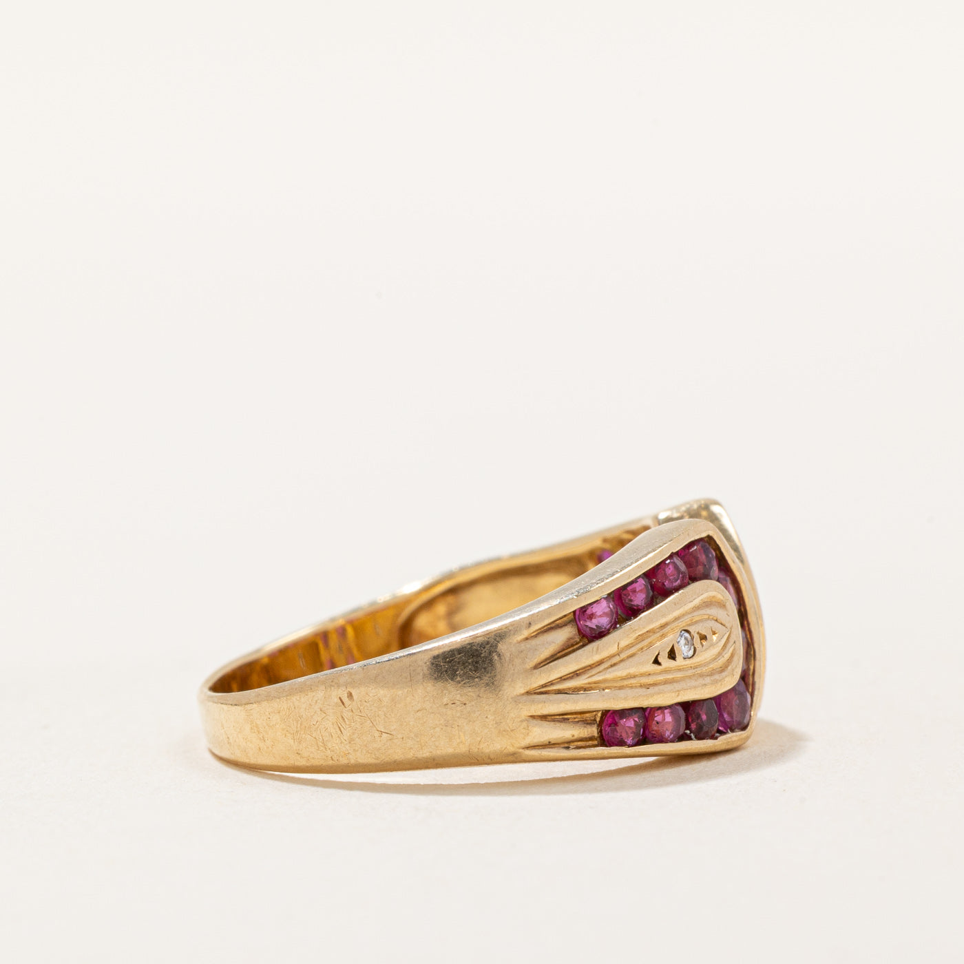 Exquisite 0.80ctw Ruby & Diamond Ring with 0.01ctw Accents - Size 6.25 - Perfect for Anniversary Gifts, Valentine's Day & Special Occasions