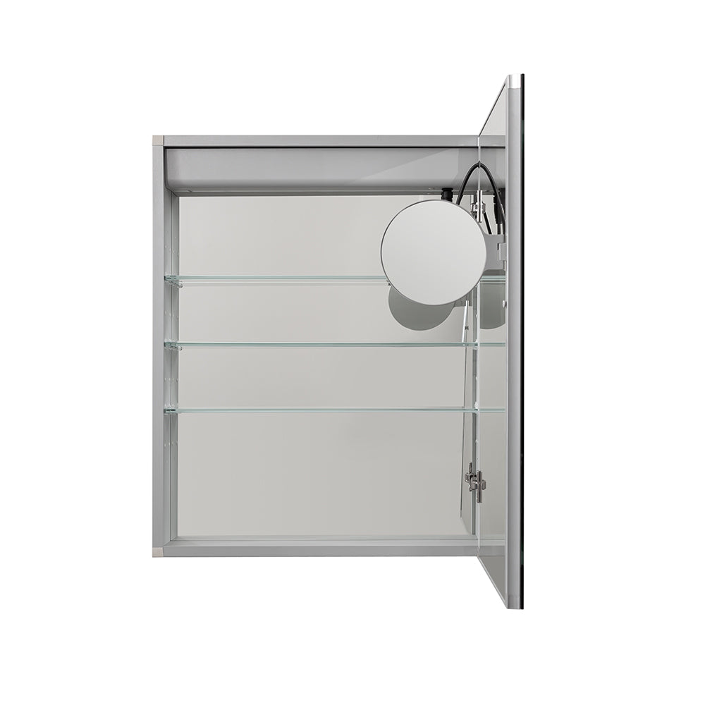 Aquadom Royale Basic Q 24x30 Right or Left Hinge LED Lighted Bathroom Medicine Cabinet - Perfect for Modern Homes & Spa-Like Retreats