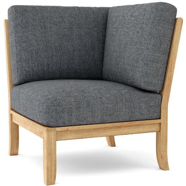 Natsepa Corner Modular Deep Seating Chair - Comfortable Outdoor Patio Furniture for Backyard, Poolside & Garden Relaxation