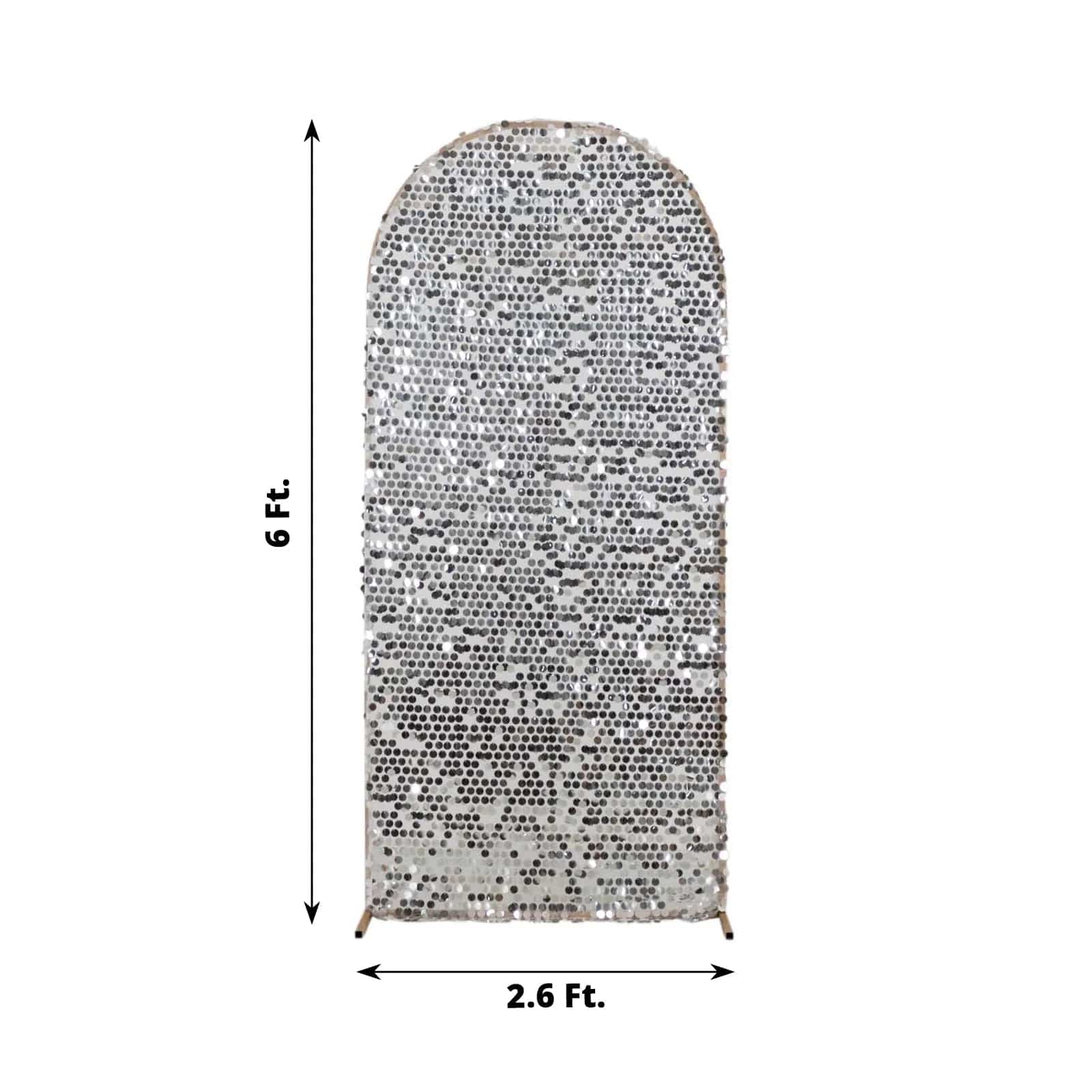 Sparkly Big Payette Sequin Fitted Chiara Backdrop Stand Cover - Elegant Party Decor for Weddings, Events & Photo Booths