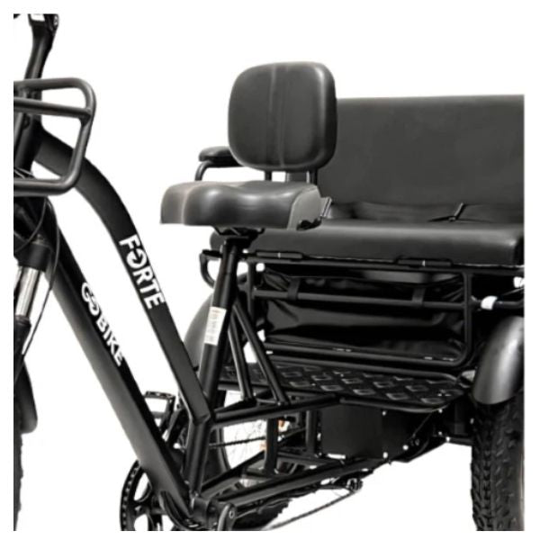 Go Bike FORTE Electric Tricycle for Adults with Rear Seat - Commuter, Grocery Shopping & Family Outings Electric Trike