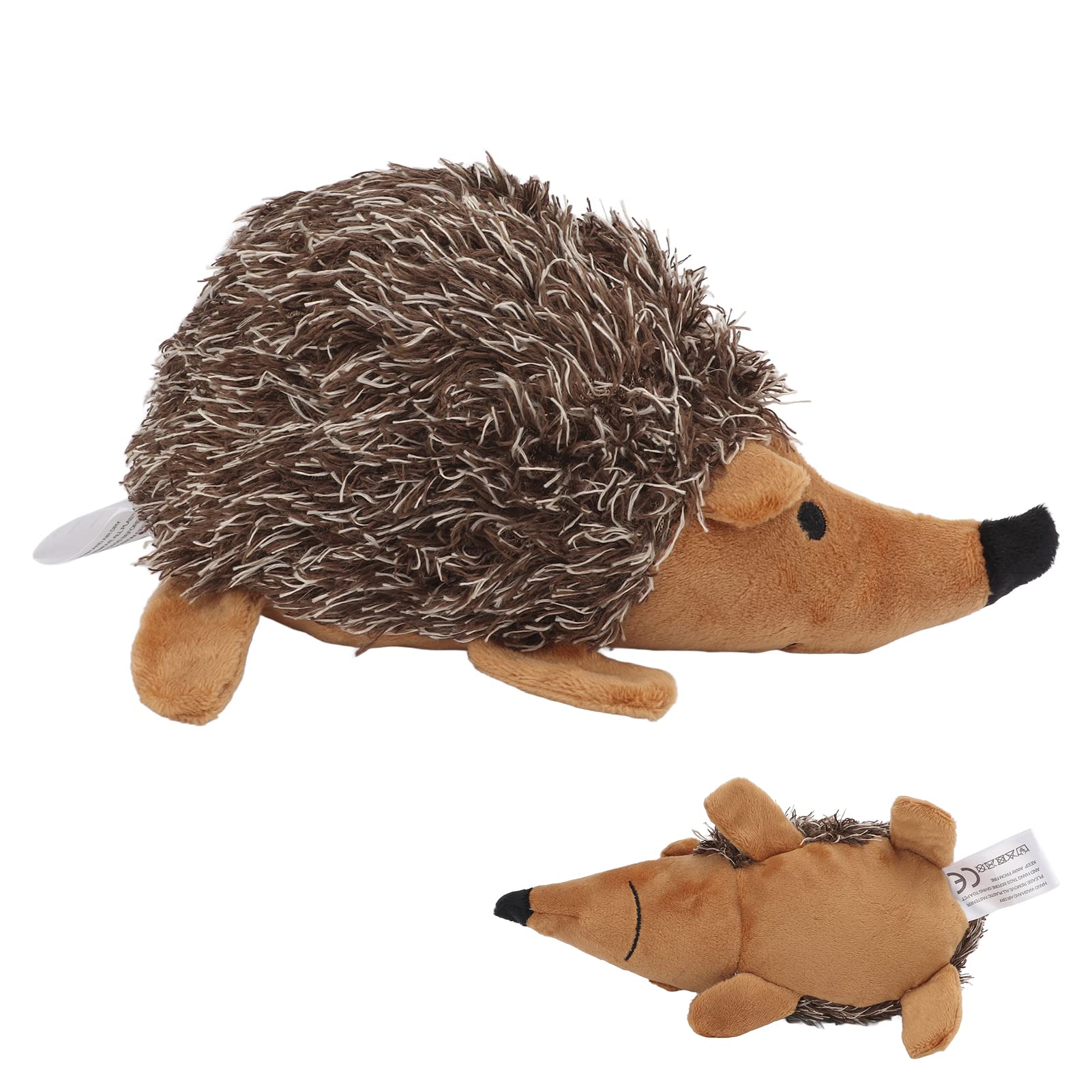 EVTSCAN Hedgehog Shaped Squeaky Dog Toy - Super Soft Plush Chew Resistant Interactive Puppy Toy for Training, Chewing & Playtime - Perfect for Small & Medium Dogs Indoor/Outdoor Fun