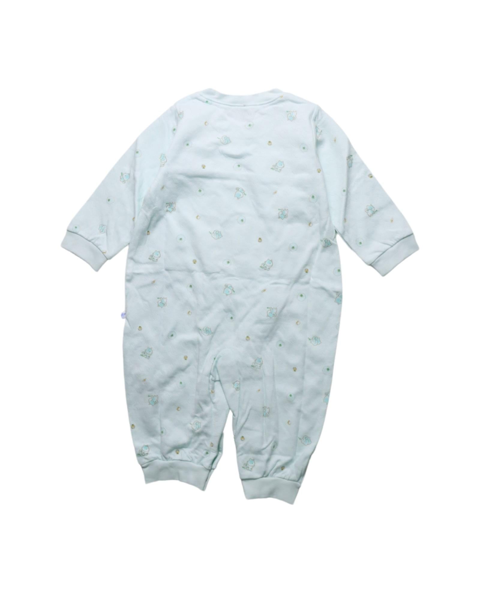 Amor Long Sleeve Jumpsuit for Baby Girls 12-18 Months | Soft Cotton Romper with Snap Buttons | Perfect for Playdates, Family Outings & Photo Shoots