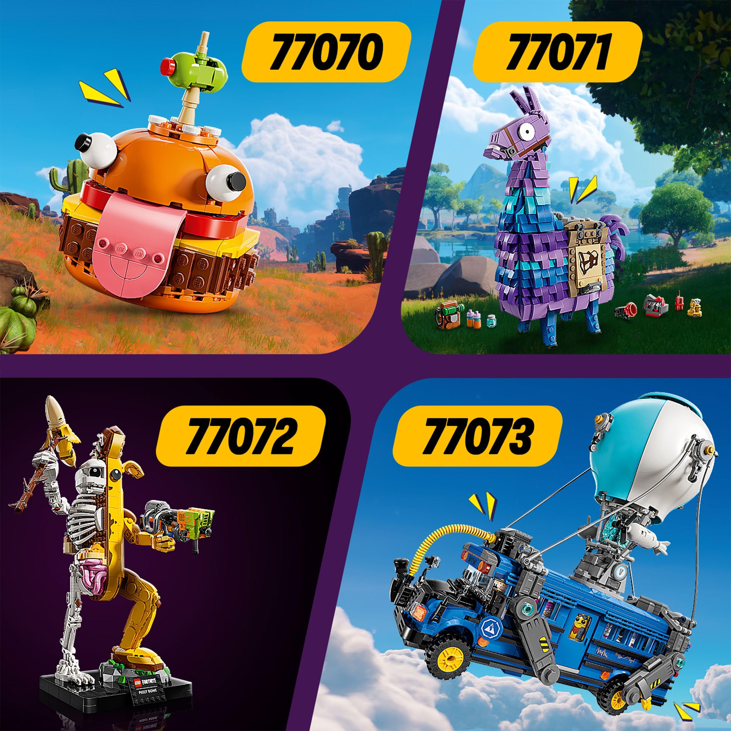 LEGO Fortnite Peely Bone Building Kit - DIY Collectible Set for Adults 18+ | Creative Home & Office Decor | Perfect Gift for Gamers & Fortnite Fans (Model 77072) | Great for Display, Gaming Rooms & Themed Parties