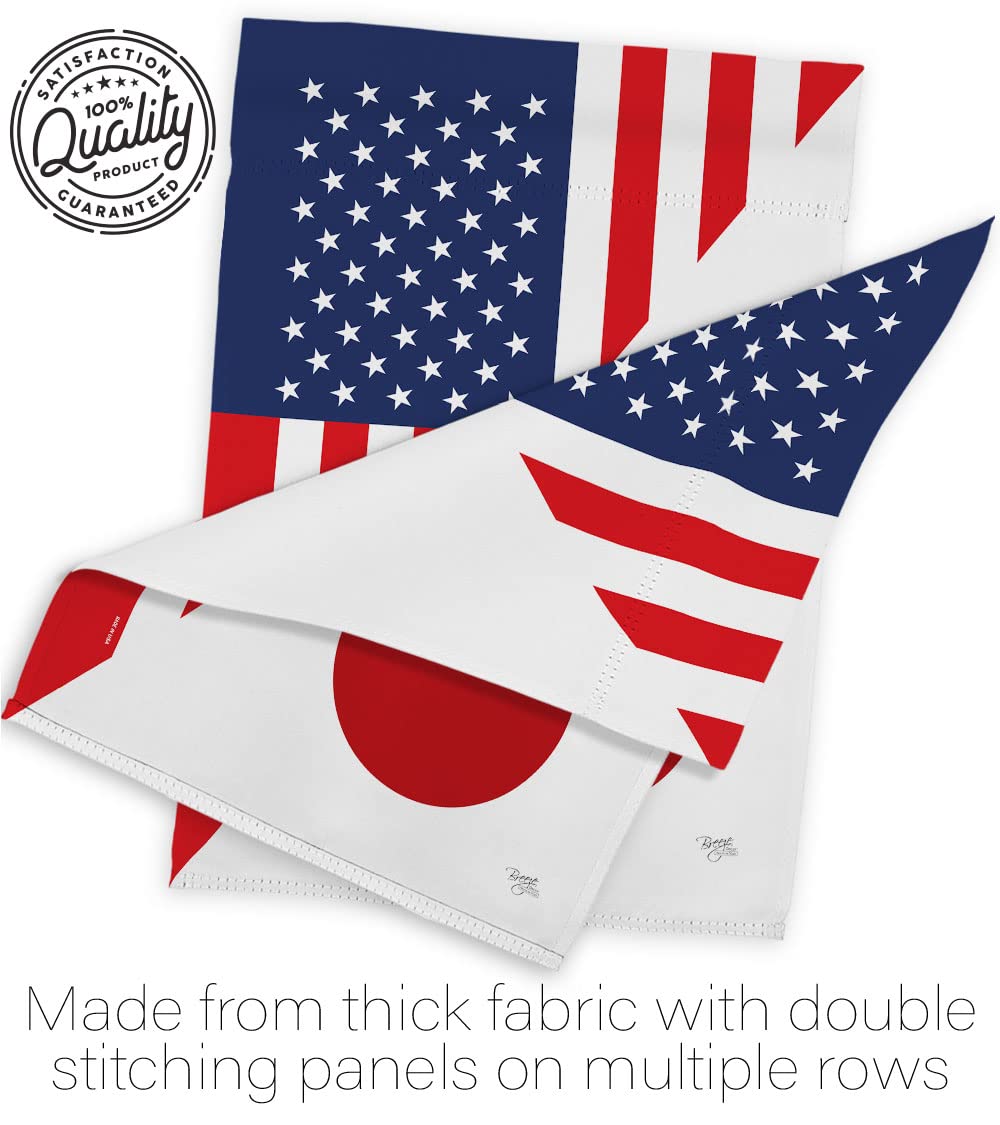 US Japan Friendship Garden Flag - Double-Sided Yard Decoration for Home & Gifts