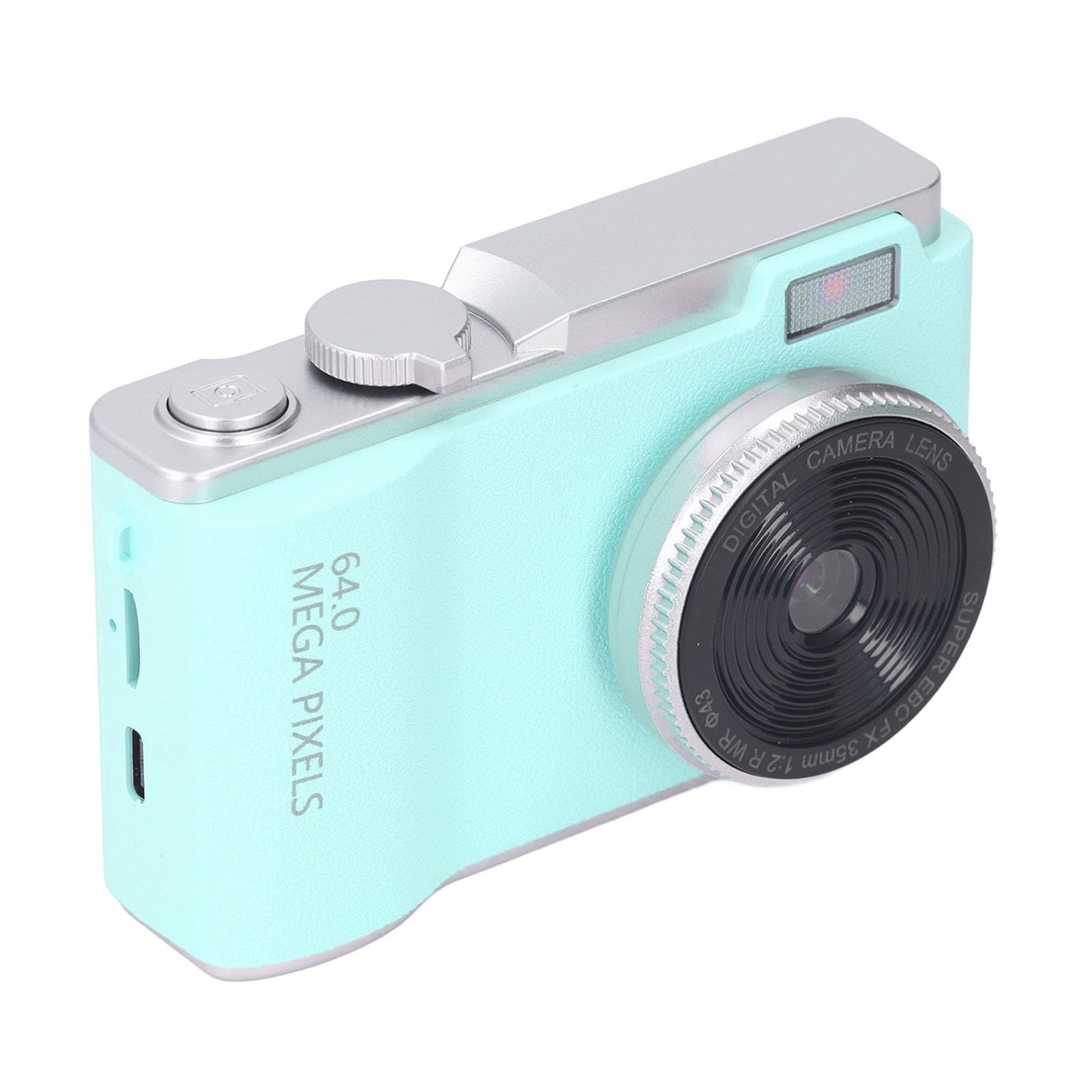48MP HD 1080P Vlogging Camera with Autofocus & 16X Digital Zoom - Compact Point and Shoot Digital Camera for Teens & Beginners (Light Green) - Perfect for Travel, YouTube Videos & Everyday Photography