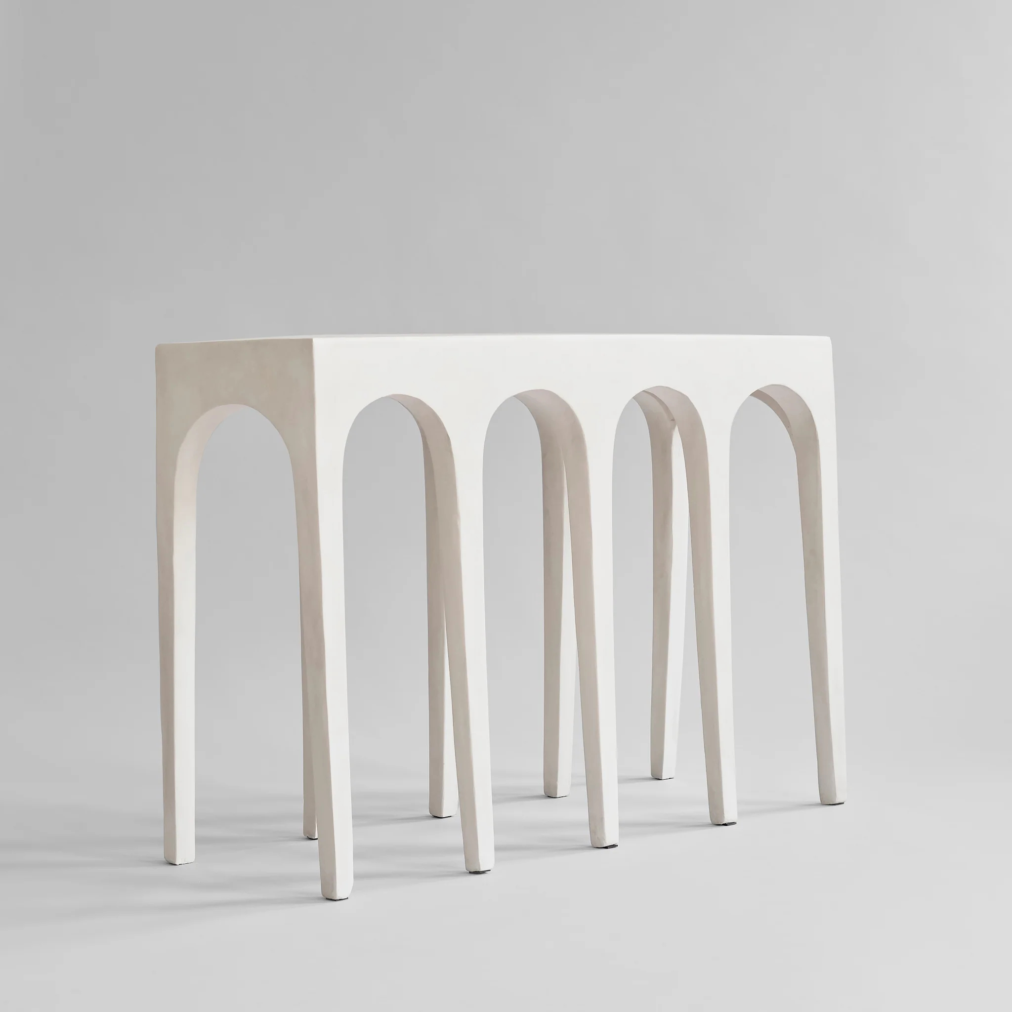 101 COPENHAGEN Large Birch Wood Bow Console Table - Modern Scandinavian Entryway Furniture for Hallway, Living Room & Foyer Decor