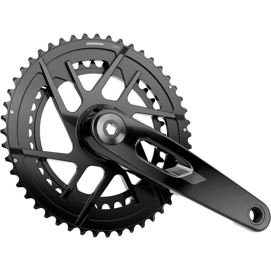 SRAM Rival Crankset 175mm - 12 Speed, 46/33t, 8 Bolt Direct Mount, DUB Spindle, Black (E1) - Perfect for Road Bikes & Gravel Cycling