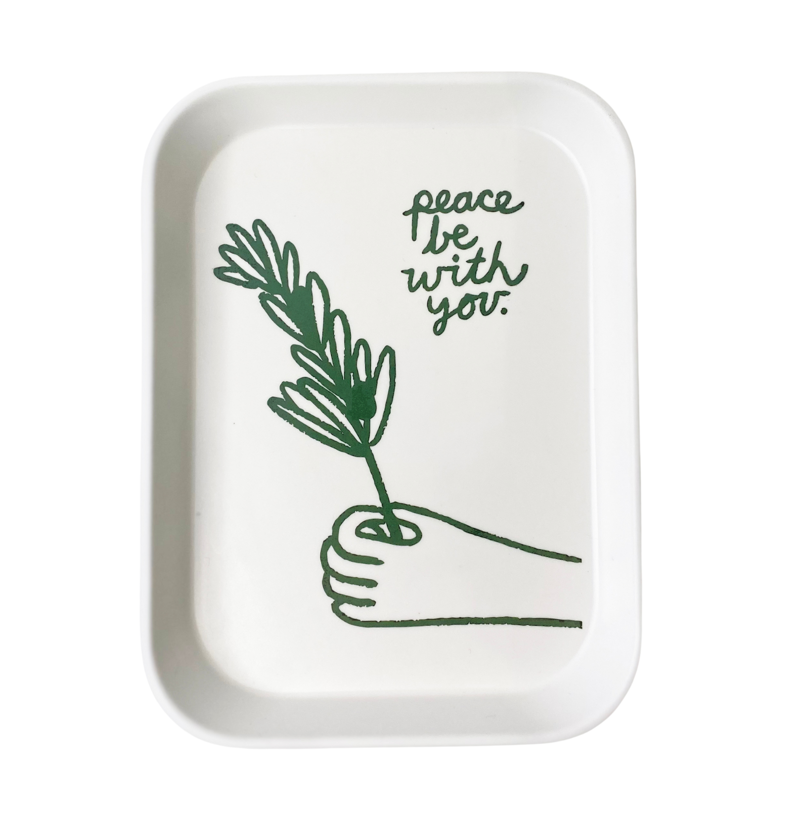 Peace Be With You Tray - Elegant Decorative Serving Tray for Home, Kitchen, or Gift - Perfect for Coffee Table, Dining, and Hospitality Use