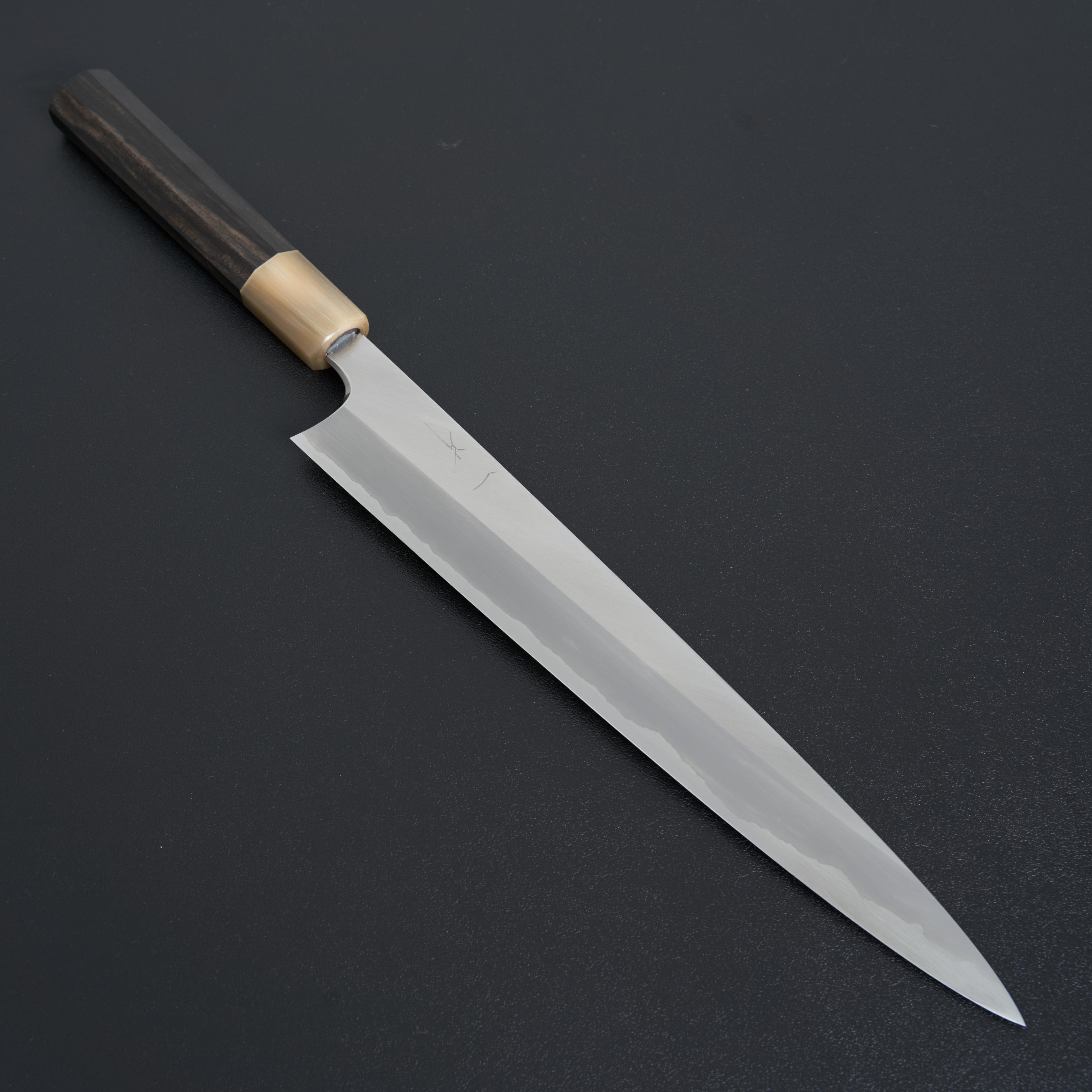 Hitohira Togashi White #1 Stainless Clad Sujihiki 270mm Japanese Slicing Knife with Taihei Ebony Handle - Perfect for Sushi, Sashimi & Meat Carving