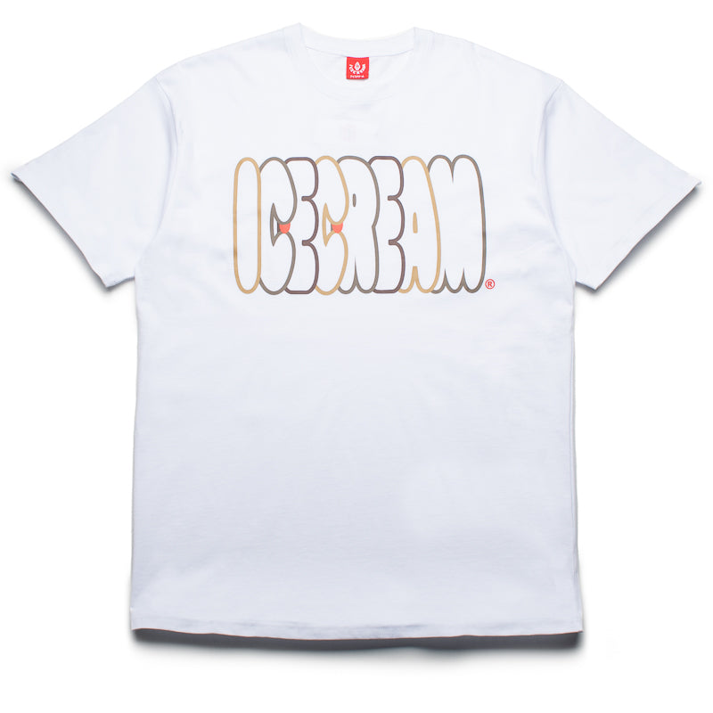 Trendy Ice Cream Bubble Tee - Soft Cotton White T-Shirt for Women | Casual Summer Outfit, Streetwear Fashion