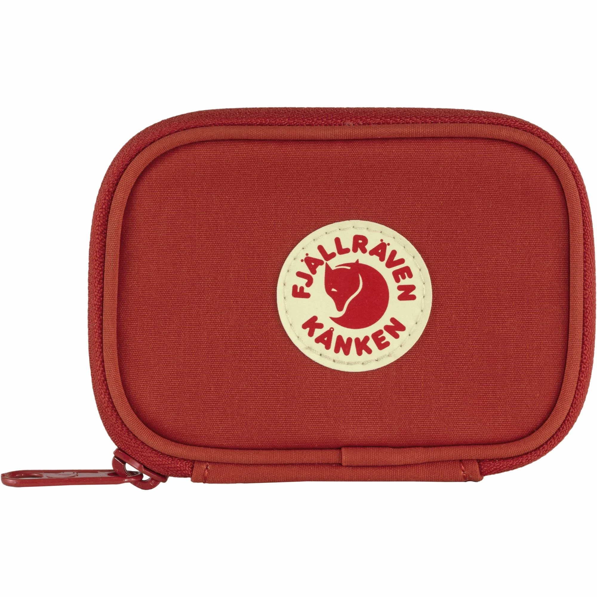 Fjällräven Kånken Card Wallet - Slim Credit Card Holder (11cm) in Ox Red | RFID Protection for Travel & Everyday Use
