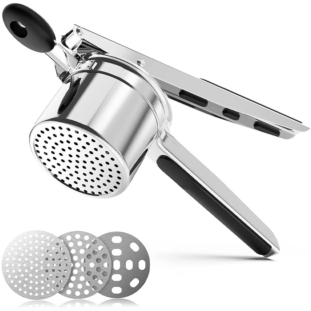 Electric Potato Ricer & Spaghetti Maker - 3 Interchangeable Discs for Perfect Mashed Potatoes & Homemade Pasta | Ideal for Kitchen, Restaurant & Meal Prep