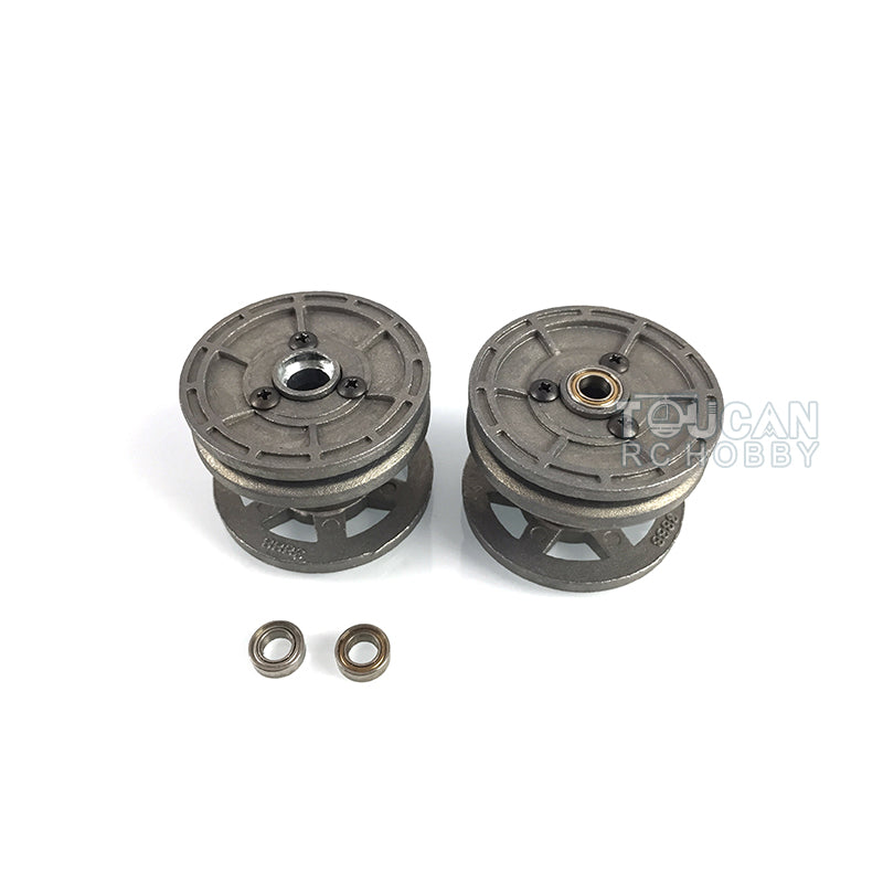1/16 Scale Henglong 3888A German King Tiger RC Tank Metal Parts Set - Idlers, Sprockets, Road Wheels, Tracks & Recoil Barrel Unit | Durable Upgrade Components for RC Tank Enthusiasts | Perfect for DIY Repairs, Model Customization & Battle Simulation