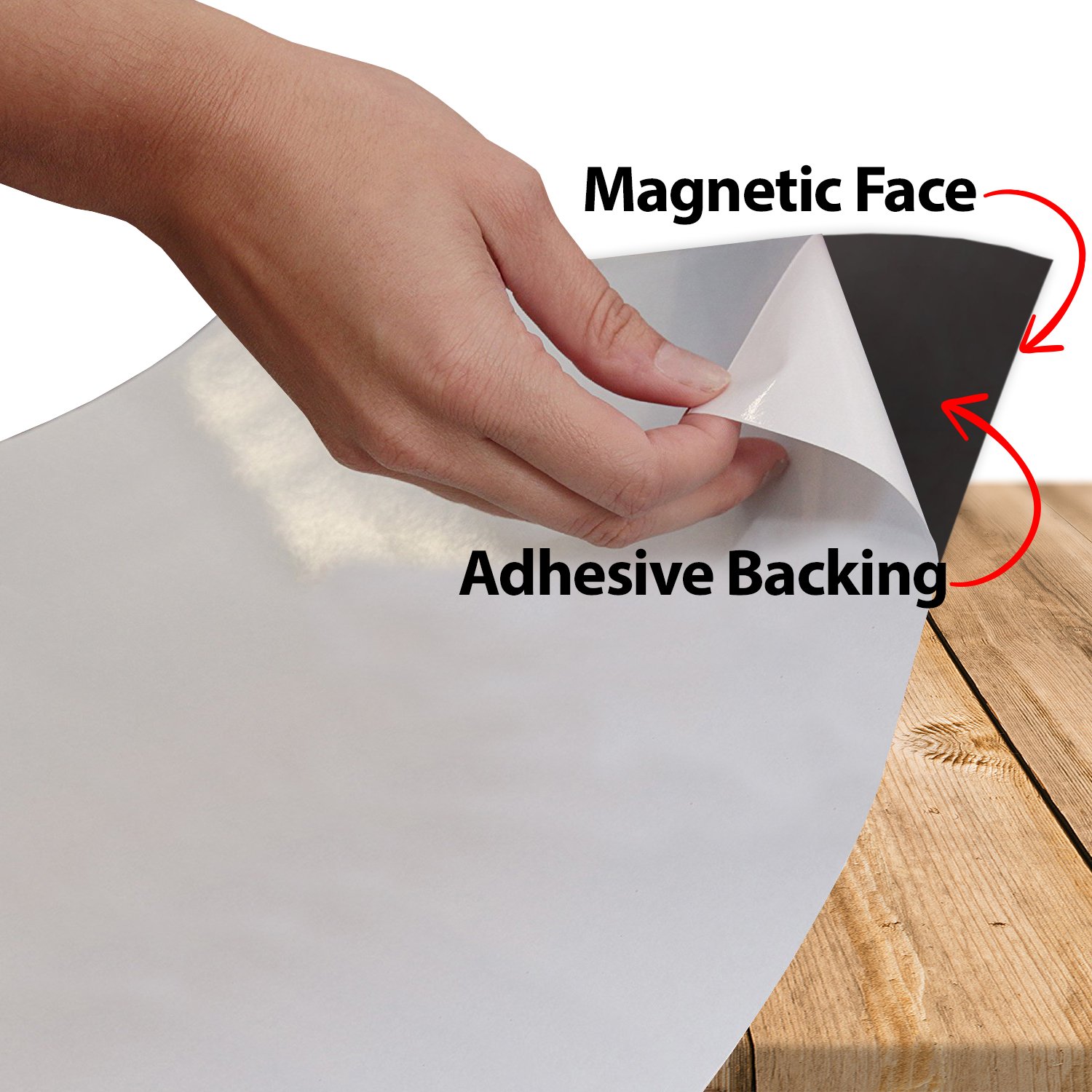 Flexible Magnetic Sheets with Adhesive Backing - 30mil Thick DIY Magnet Roll (2' x 50') for Home, Office, Auto, Shop & Craft Projects - Perfect for Refrigerator Organizers, Whiteboard Magnets, Vehicle Signs & DIY Decor