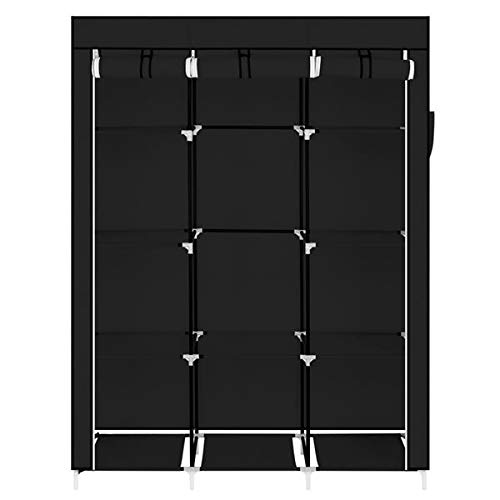 Portable Closet Organizer with 10 Shelves - Non-Woven Fabric Wardrobe Storage for Bedroom & Living Room | Dust-Proof, Space-Saving Closet Solution for Small Apartments & Dorm Rooms