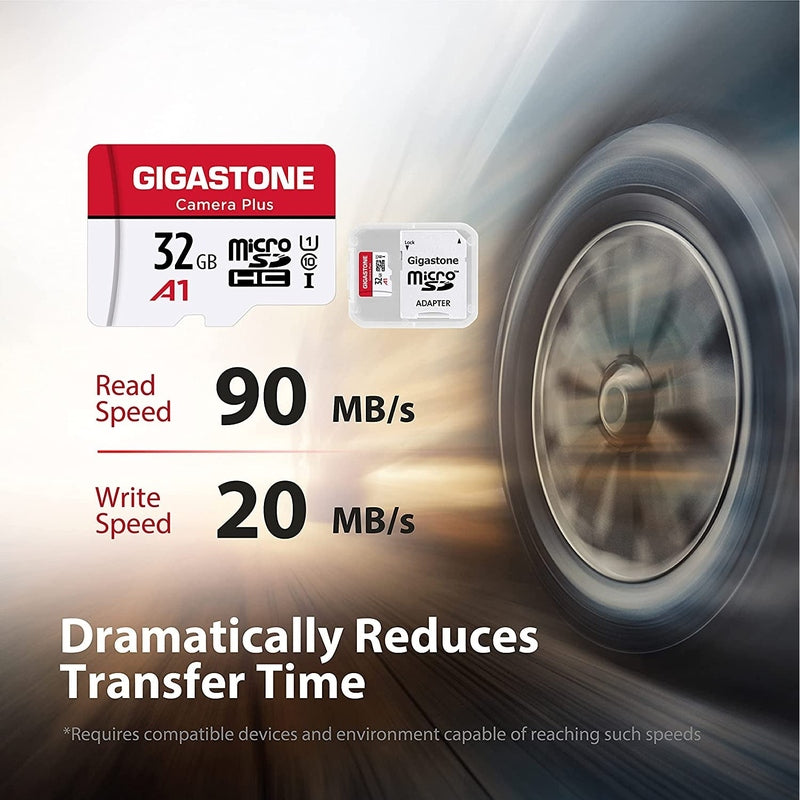 Gigastone 128GB Micro SD Card High Speed Class 10 UHS-I U3 V30 with SD Adapter - Perfect for Smartphones, Tablets, Action Cameras, and Drones