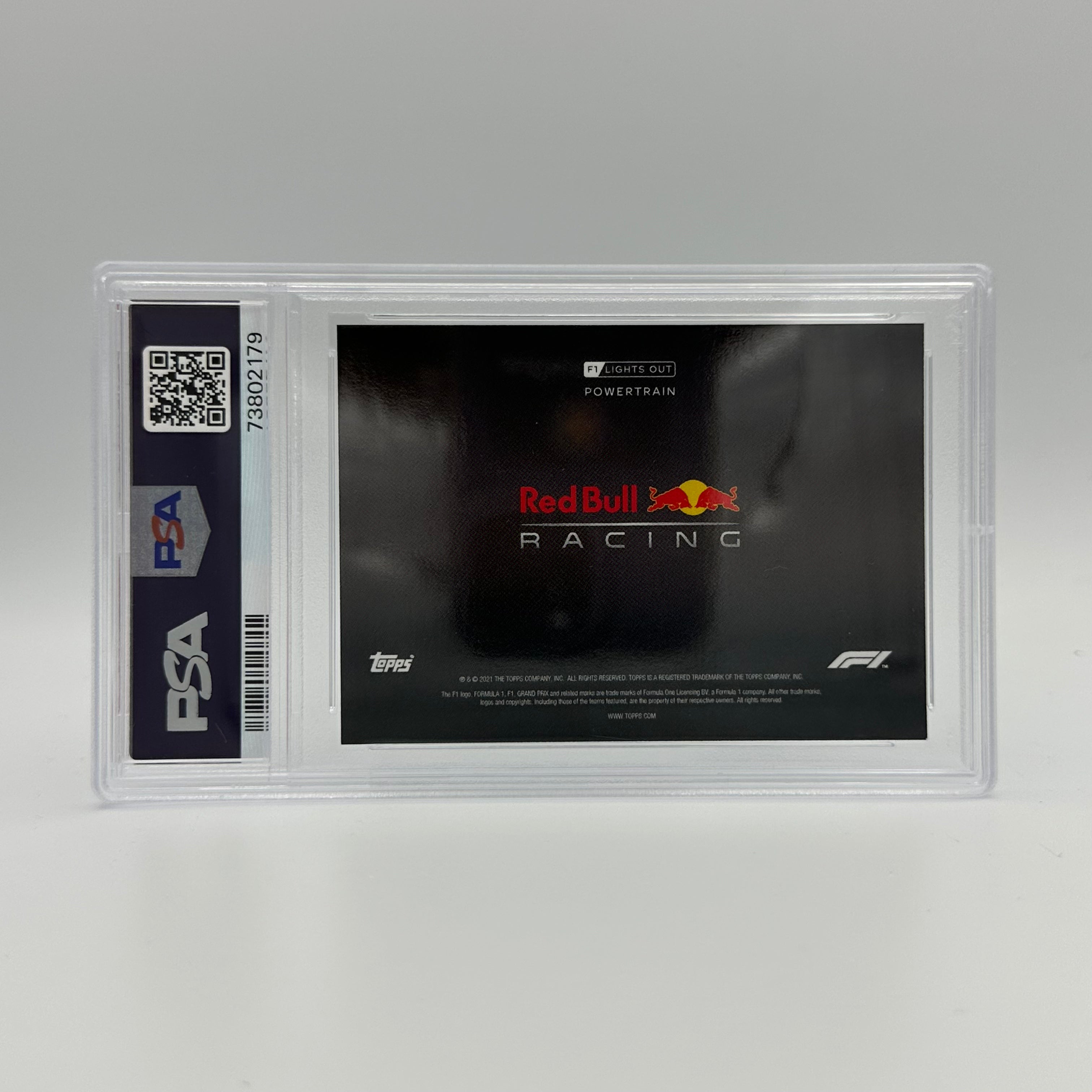 PSA 9 Graded 66/99 Red Bull Racing Honda Powertrain Blue Trading Card - Perfect for F1 Collectors & Motorsport Memorabilia Enthusiasts