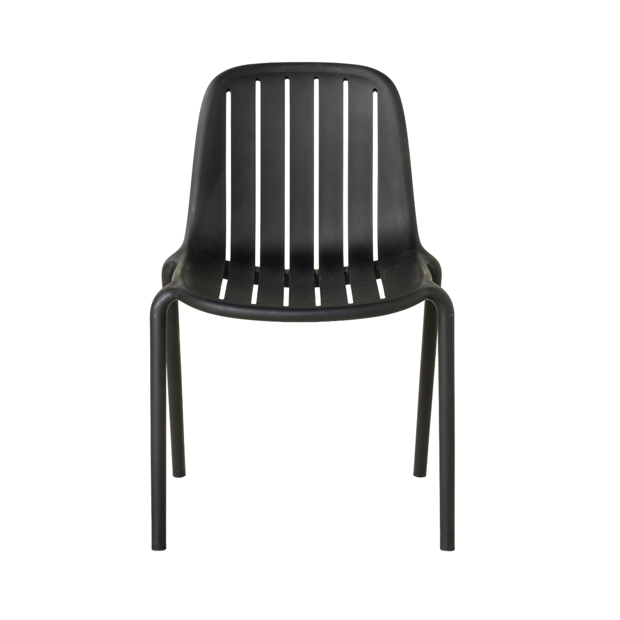 Blanka Modern Dining Chair - Black Wooden Seat & Metal Legs for Kitchen, Dining Room, or Office | Comfortable & Stylish Home Furniture