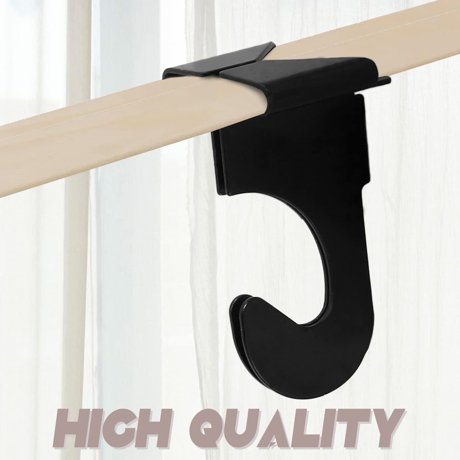 20 Pack Black Metal Drop Ceiling Hooks - T-Bar Track Suspended Grid Clips for Hanging Plants, Lights & Decorations (Perfect for Home, Office & Commercial Use)