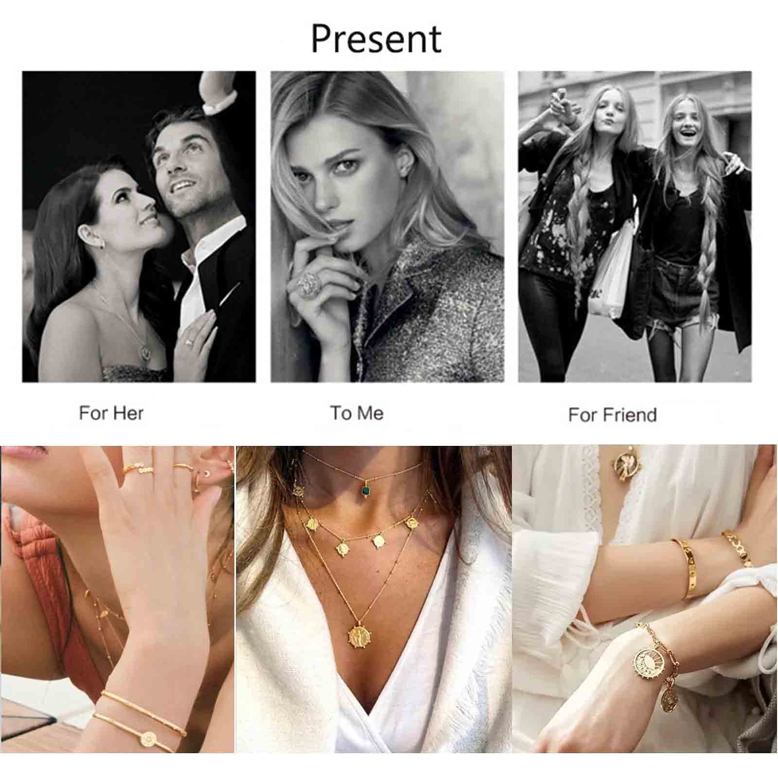 Boho Star Y Lariat Necklace - Gold Crystal Star Drop Pendant Choker Necklace for Women | Minimalist Long Chain Jewelry with CZ Stones | Perfect for Casual Wear, Date Nights & Boho Fashion